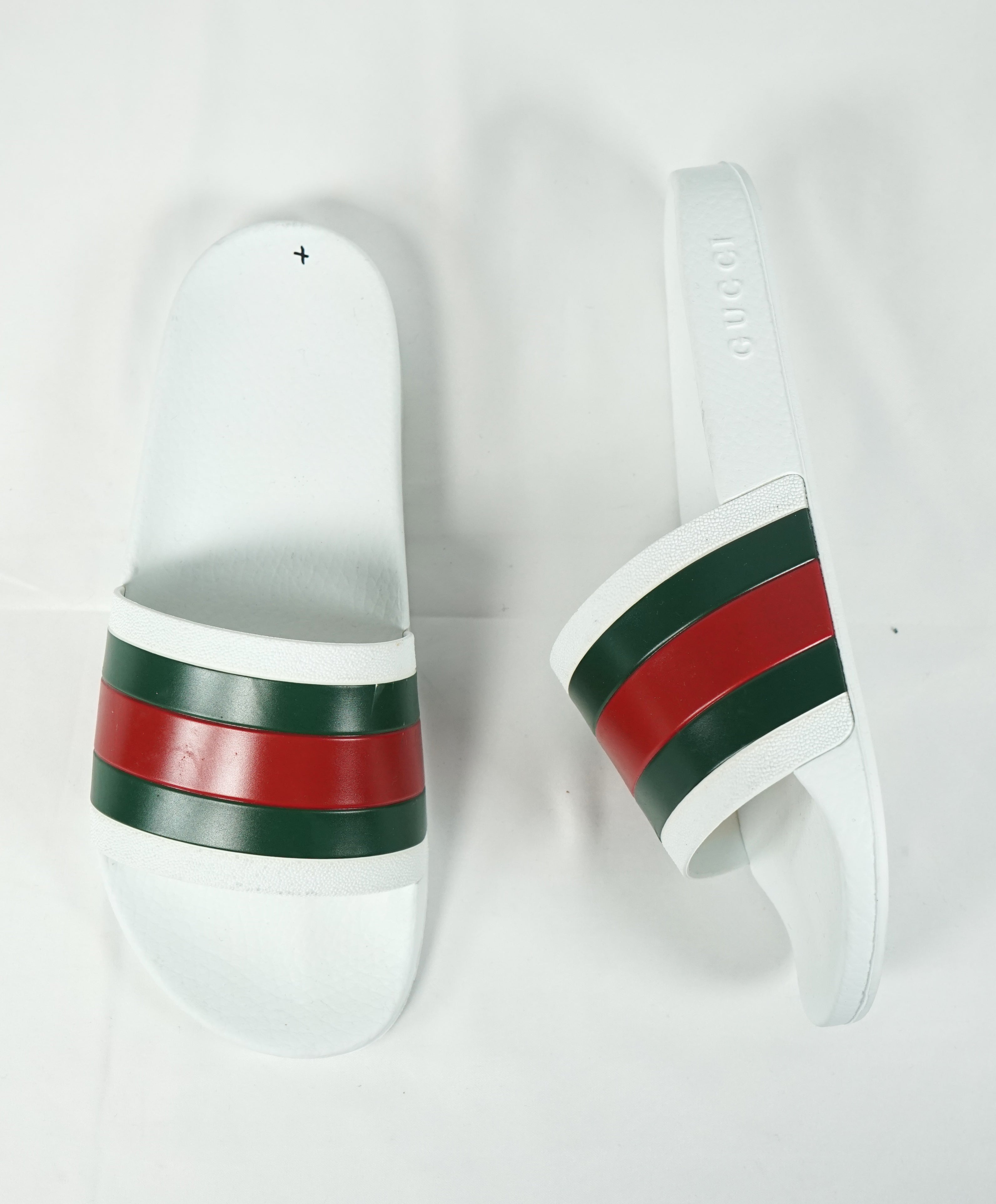 green and red gucci slides
