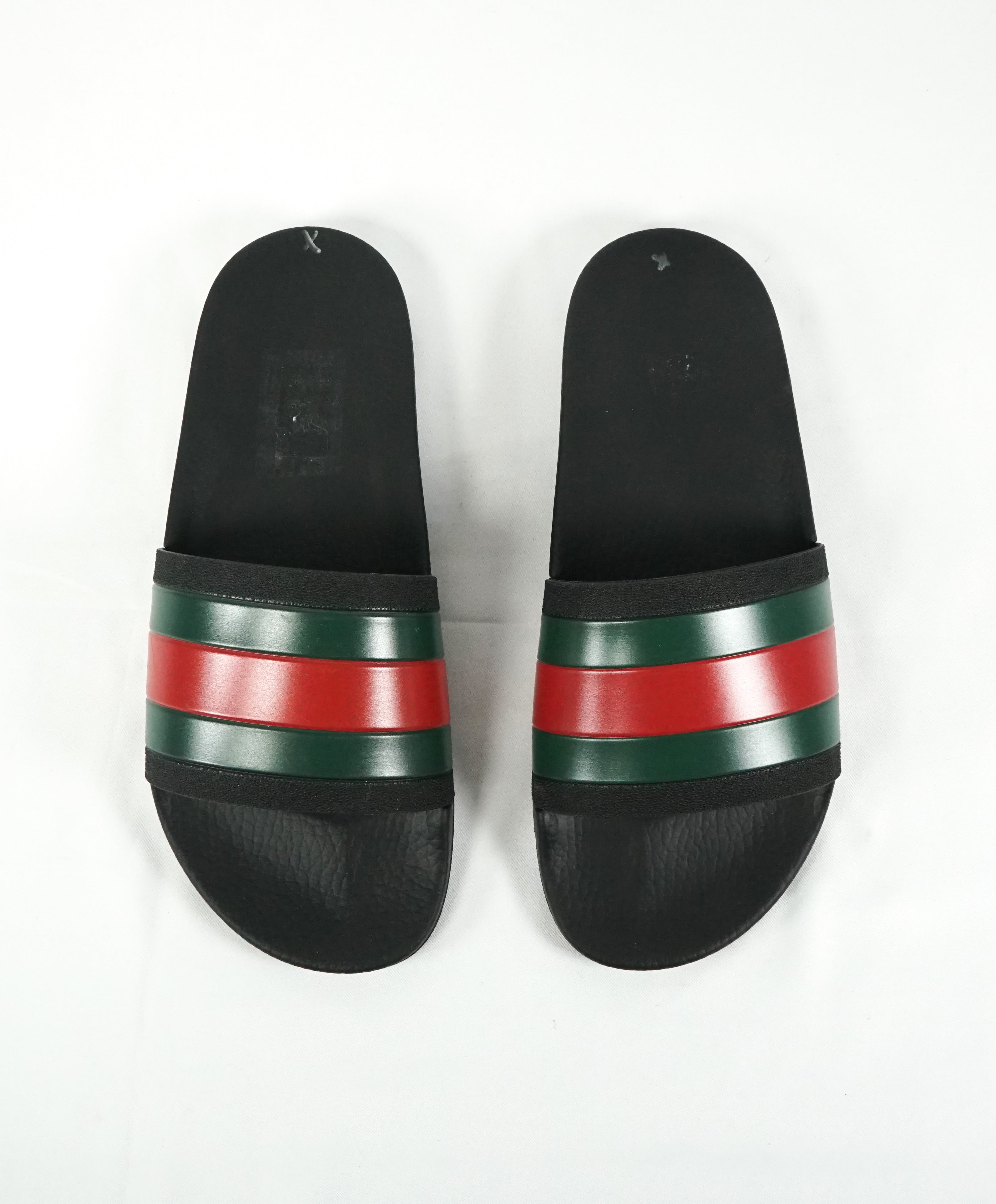 gucci slides black green and red