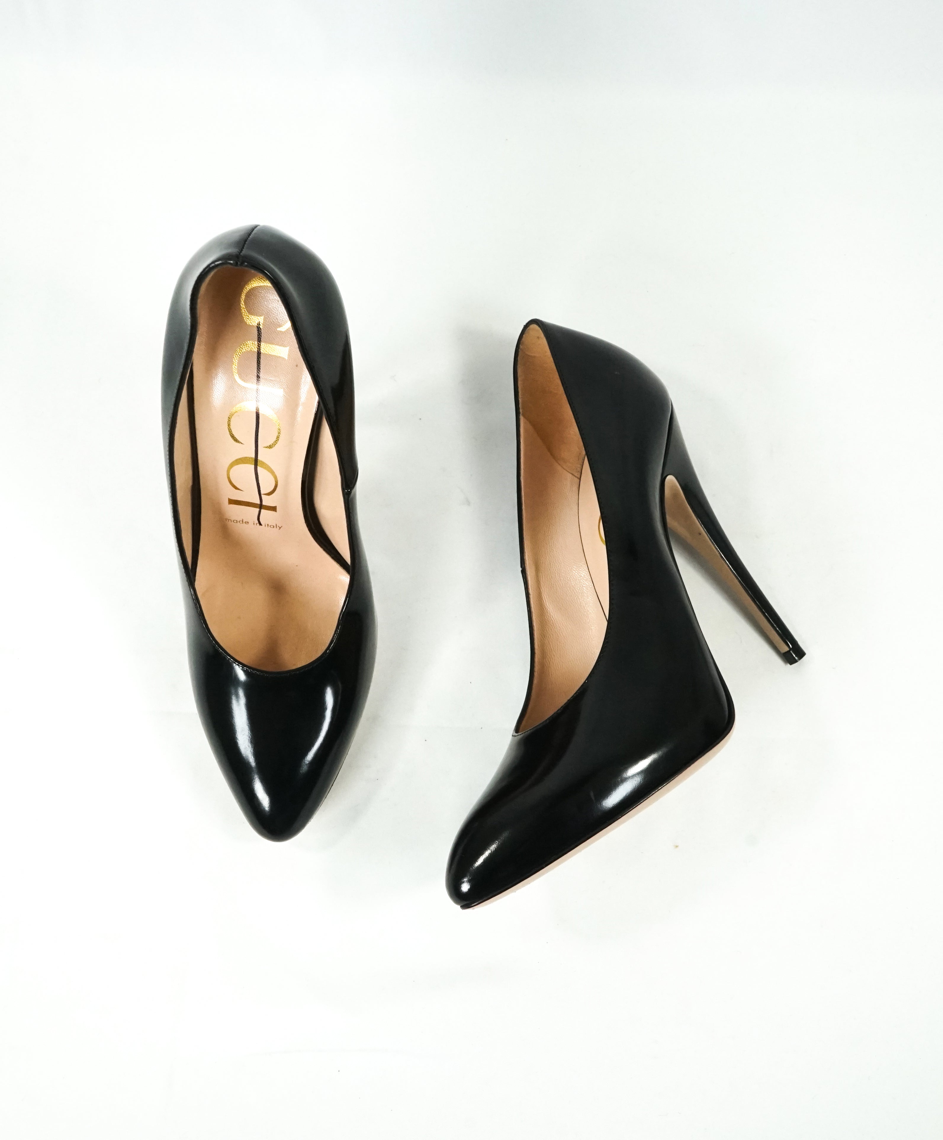 GUCCI - Black Patent Leather Round Toe 