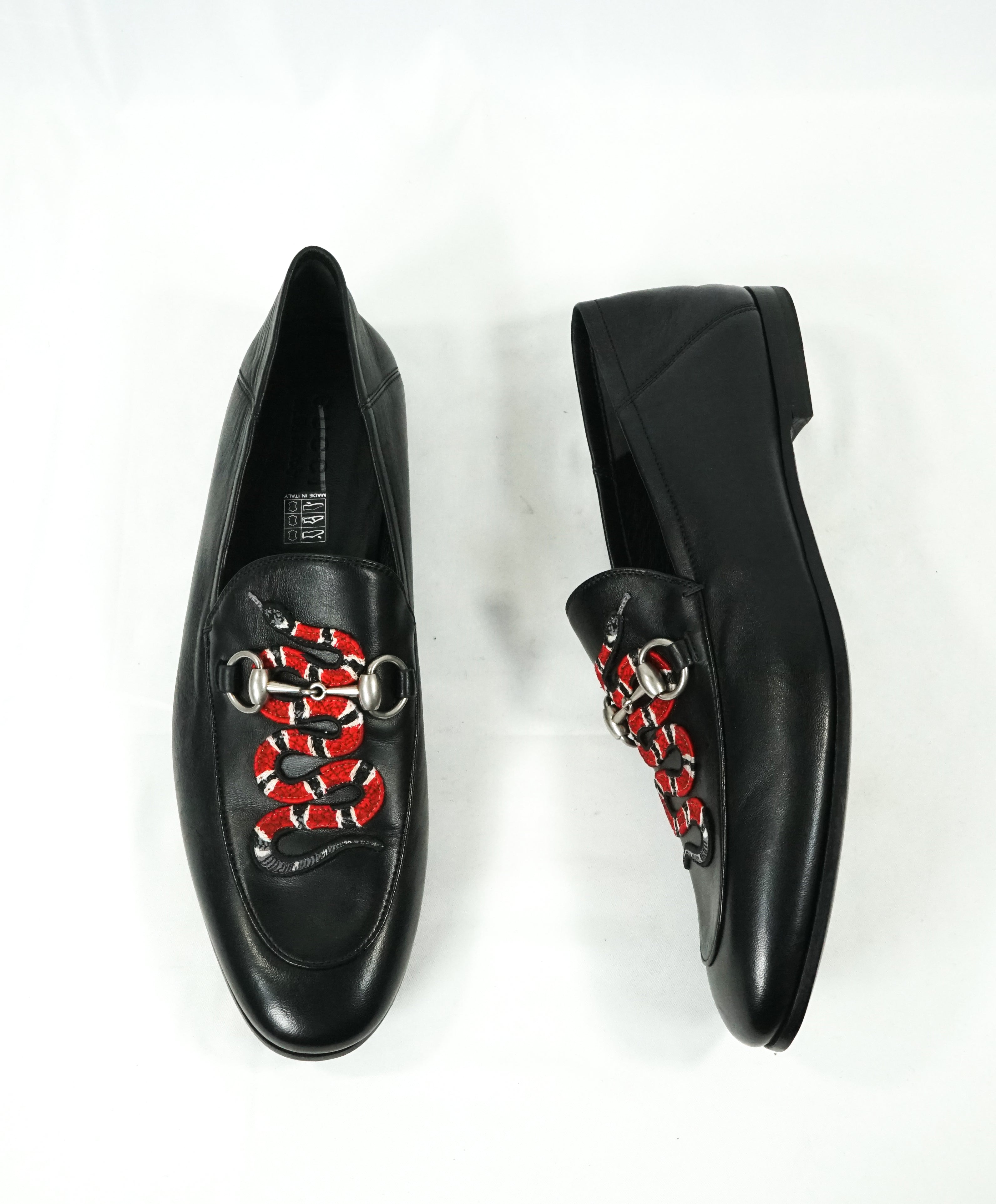 gucci leather loafer with kingsnake