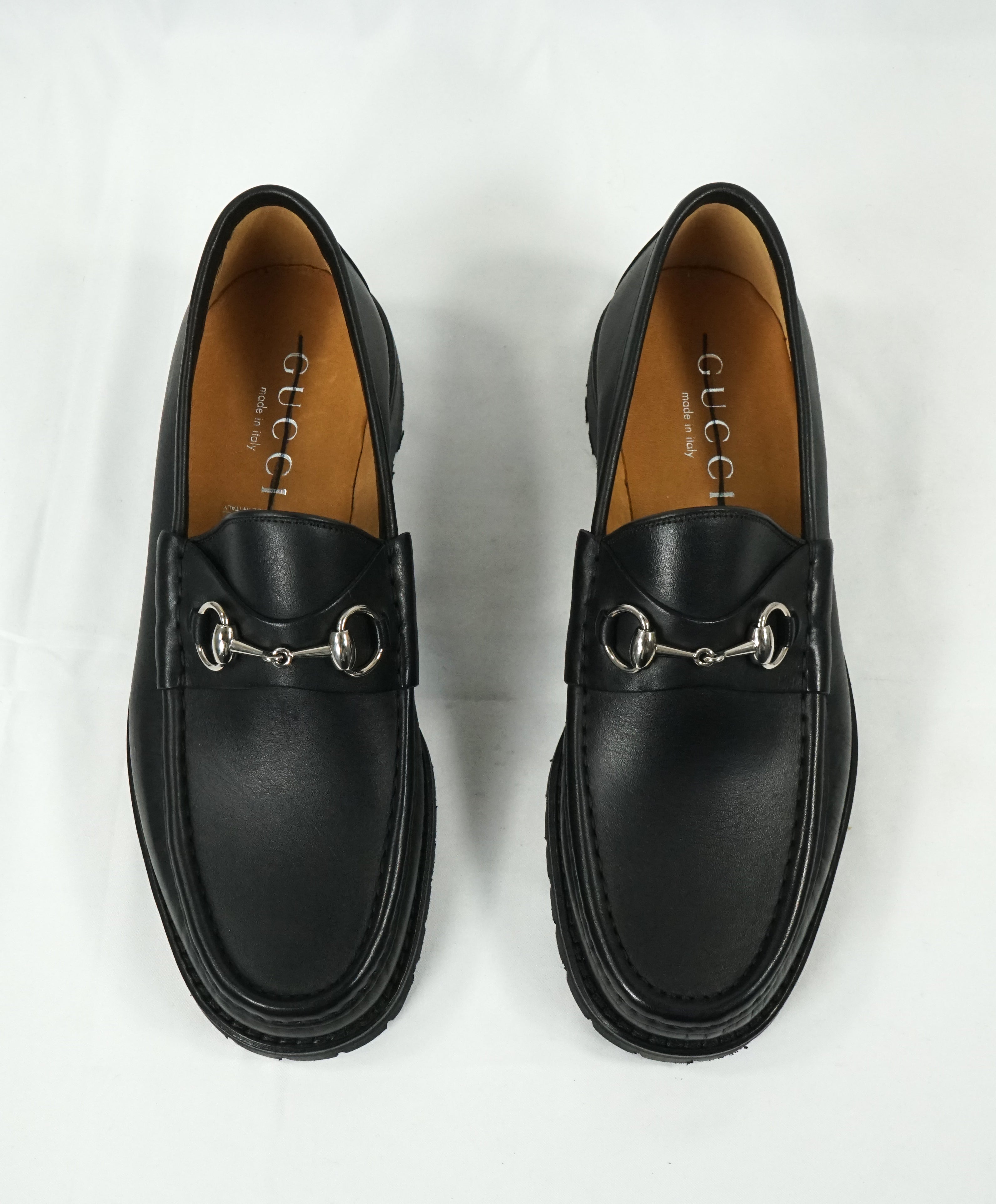 GUCCI - Horse-bit Lug Sole Loafers Black Iconic Style - 10 – Luxe Hanger