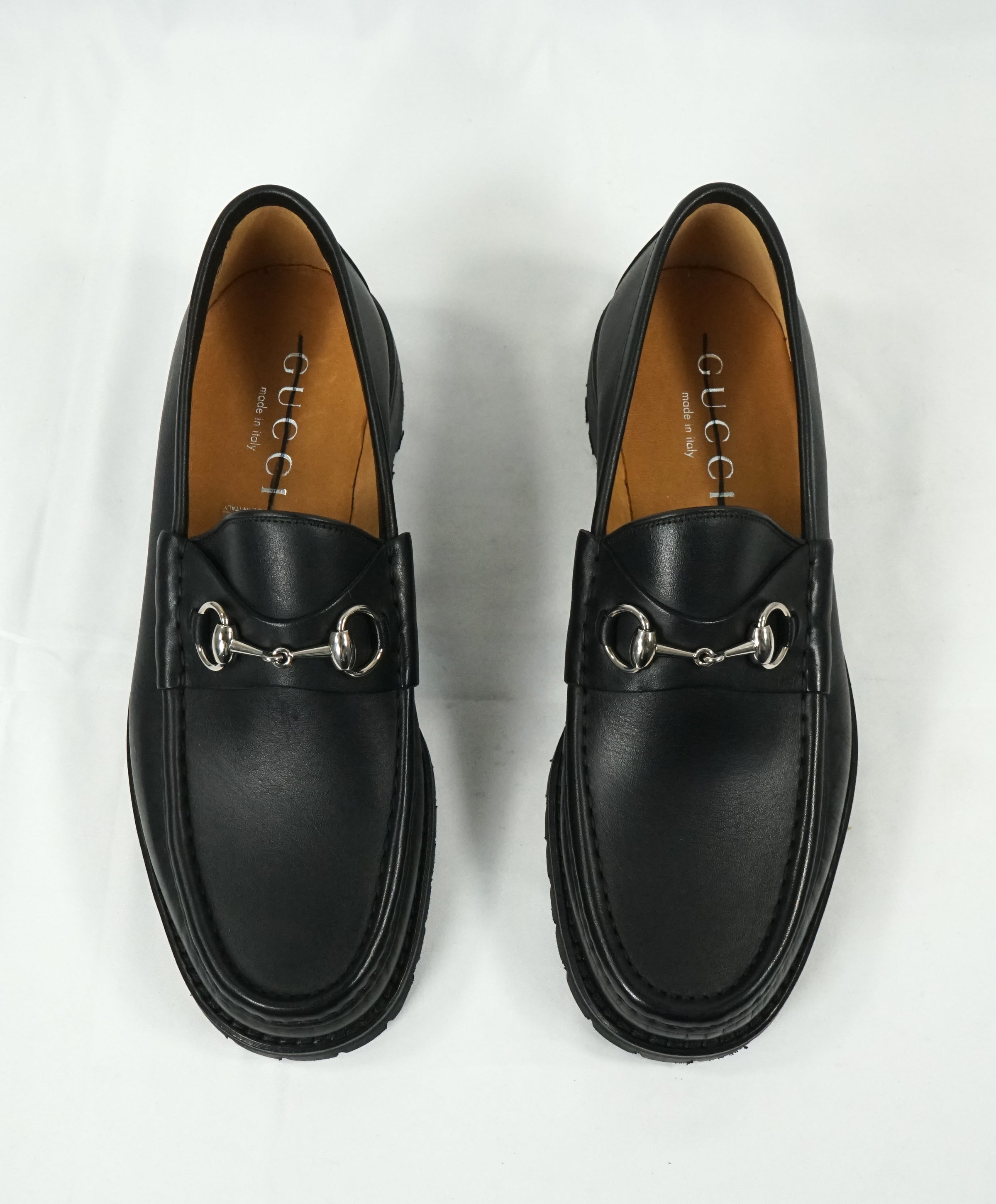 GUCCI - Horse-bit Lug Sole Loafers Black Iconic Style - 10 – Luxe Hanger