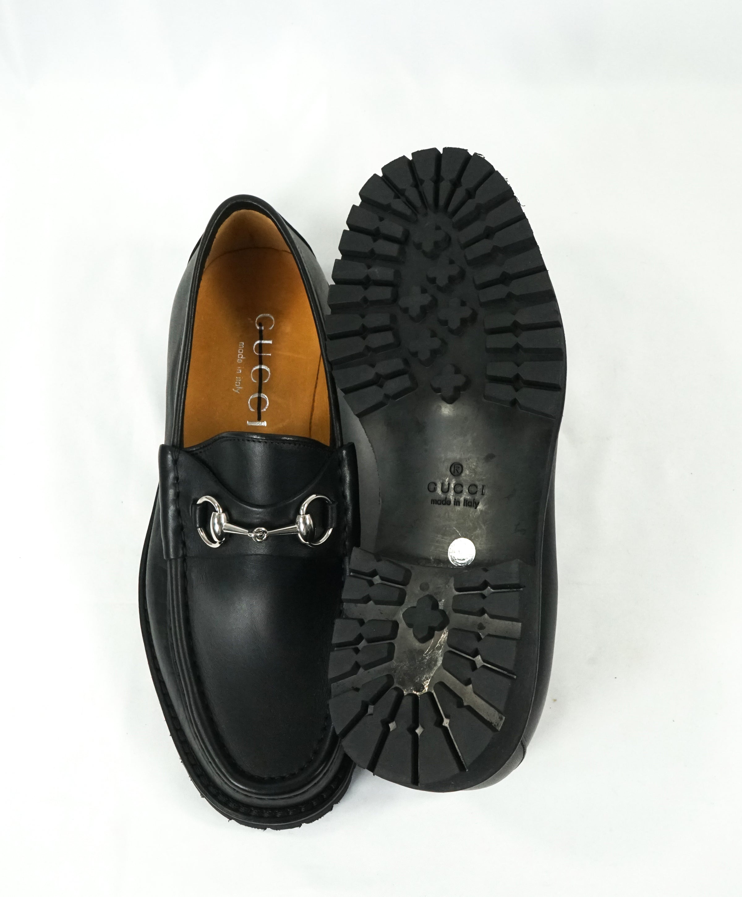 GUCCI - Horse-bit Lug Sole Loafers Black Iconic Style - 8.5 – Luxe Hanger