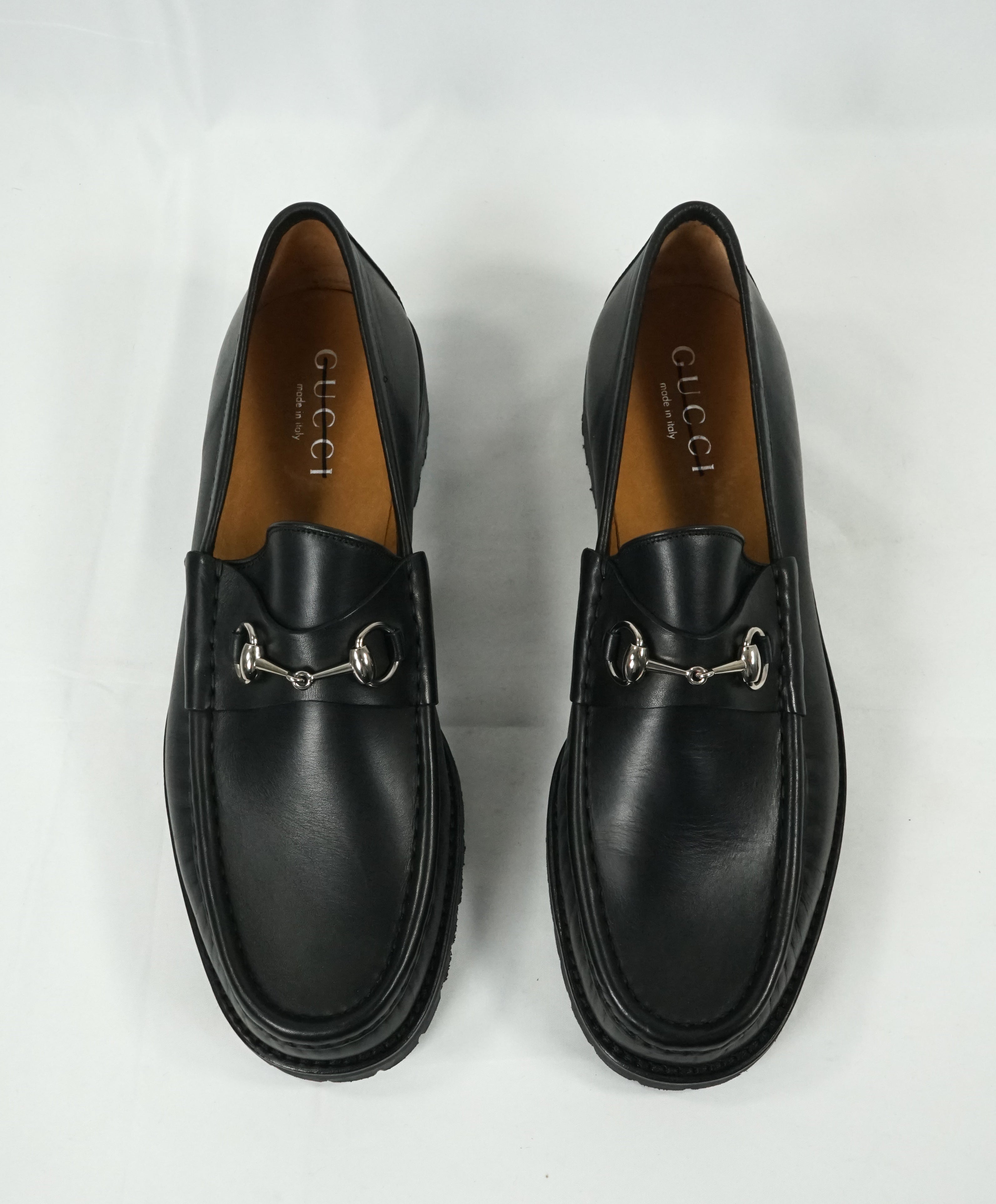 GUCCI - Horse-bit Lug Sole Loafers Black Iconic Style - 14 – Luxe Hanger