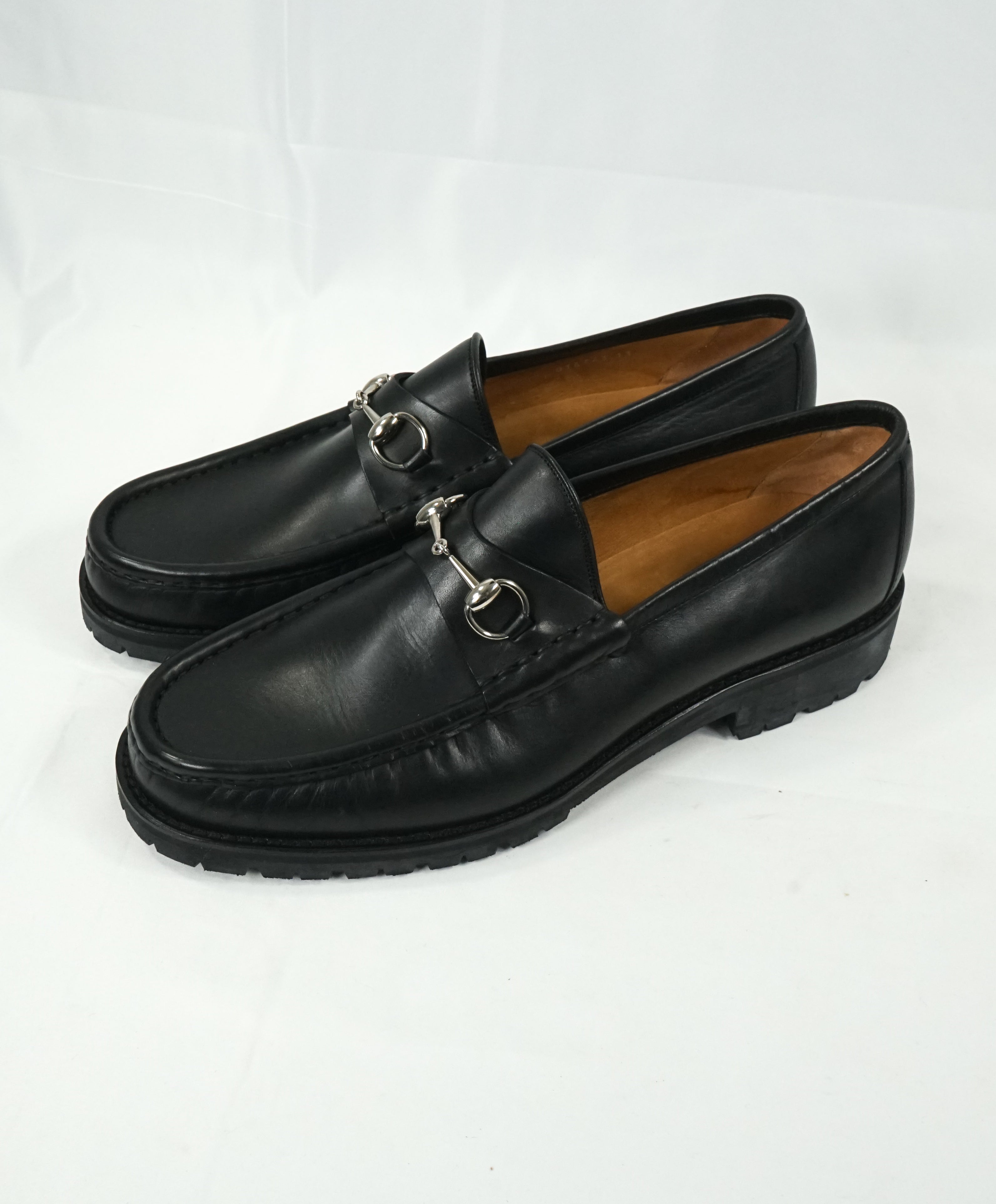 GUCCI - Horse-bit Lug Sole Loafers Black Iconic Style - 14 – Luxe Hanger