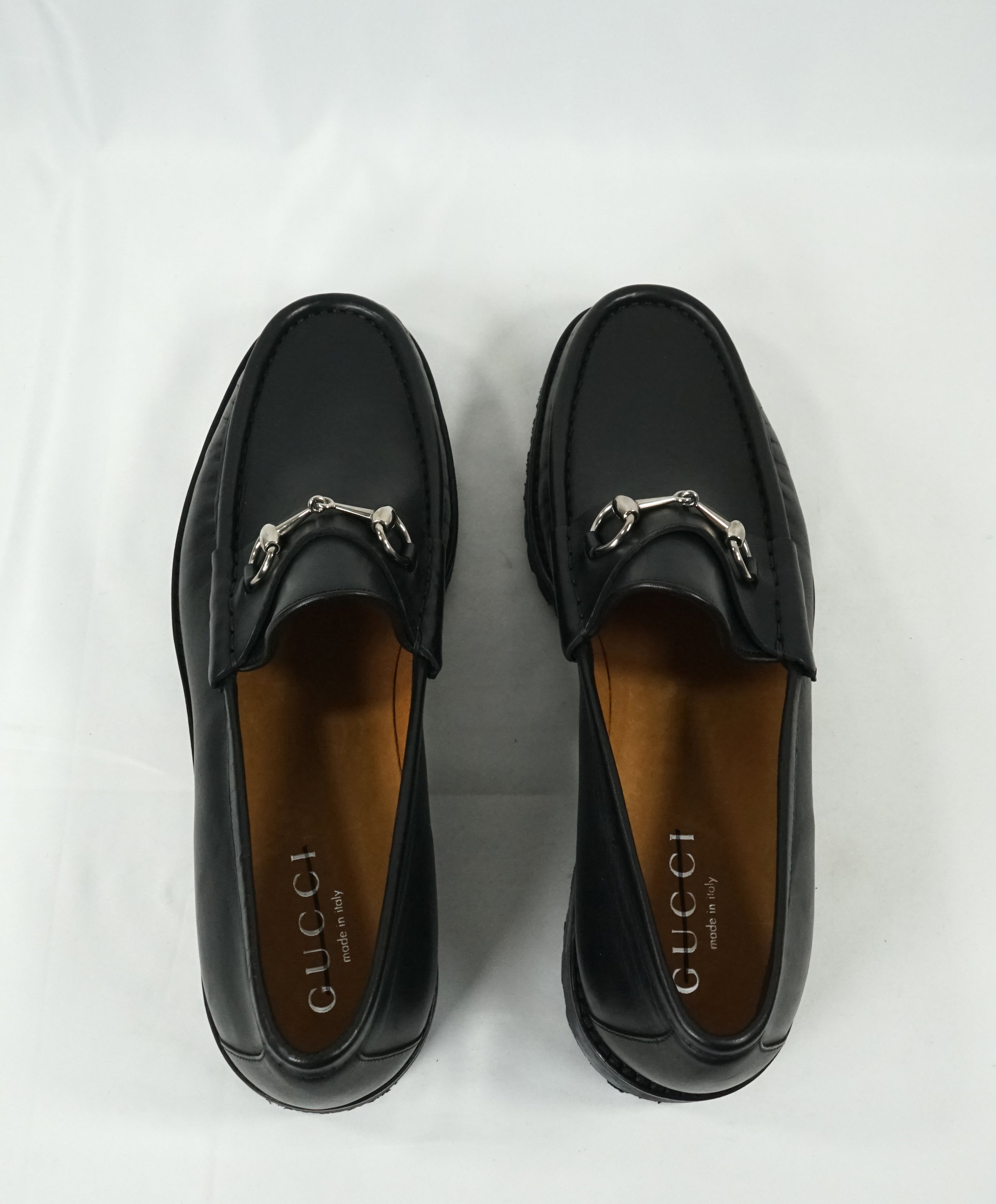 GUCCI - Horse-bit Lug Sole Loafers Black Iconic Style - 14 – Luxe Hanger