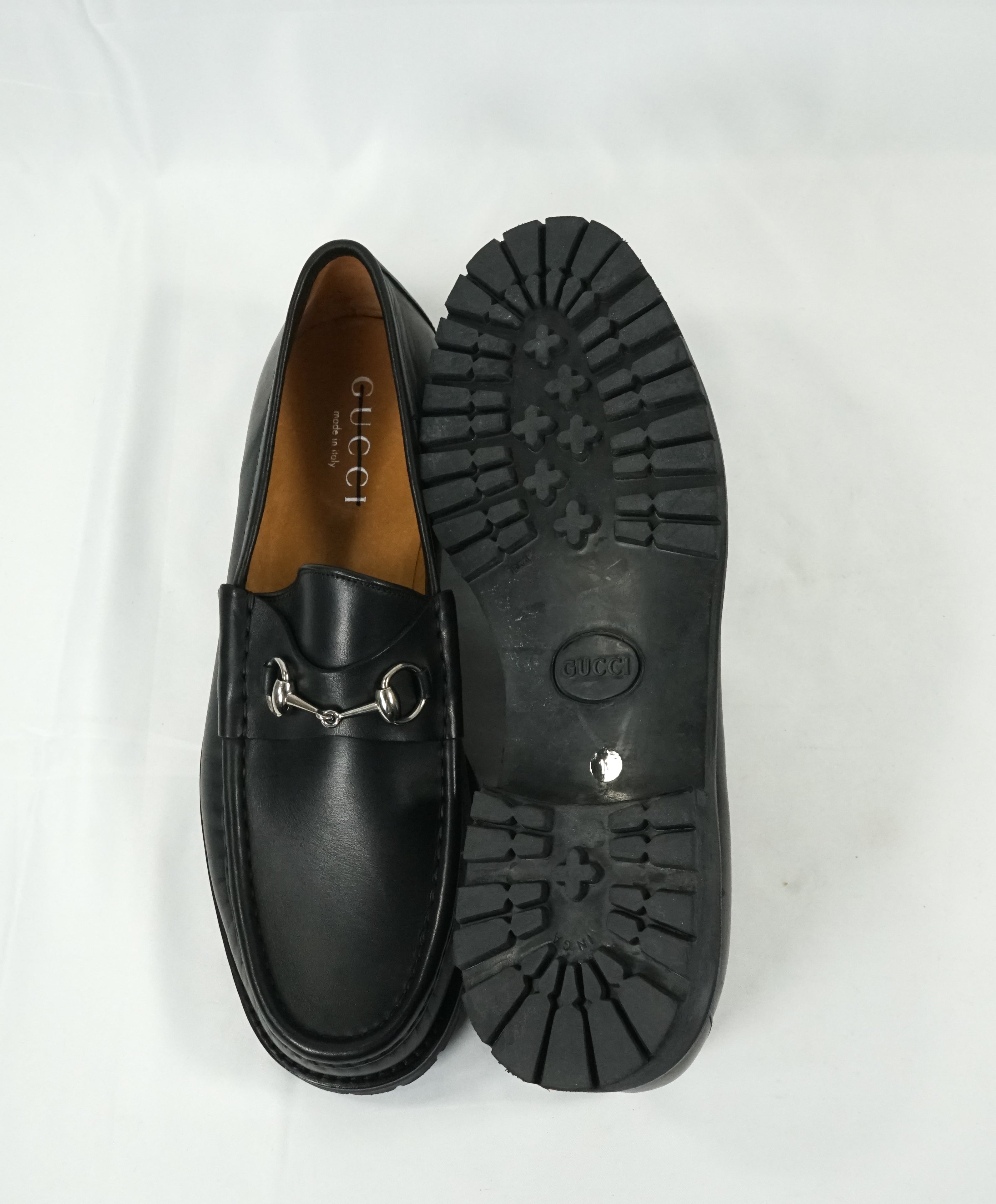 GUCCI - Horse-bit Lug Sole Loafers Black Iconic Style - 14 – Luxe Hanger