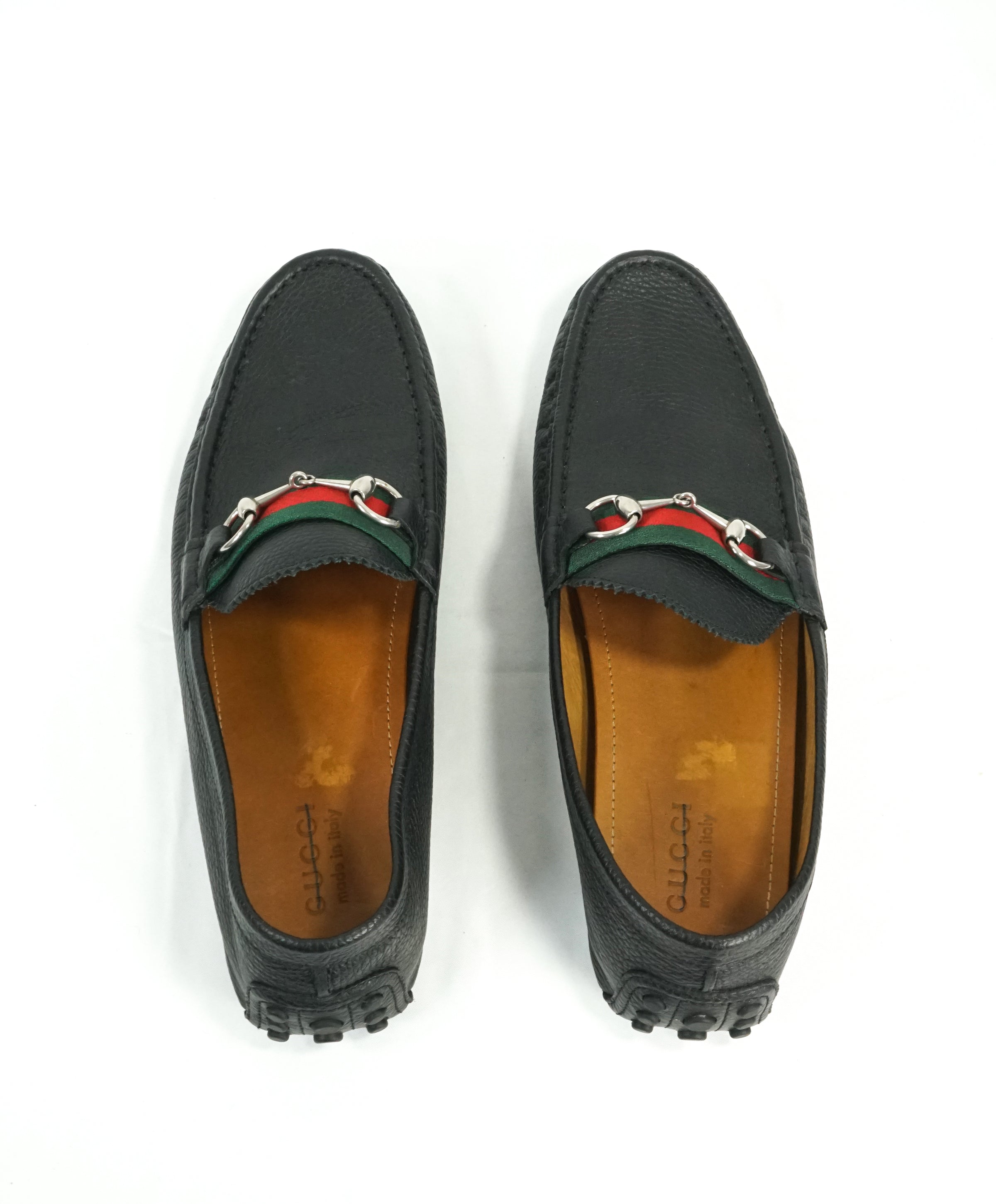 Hates dialog At vise GUCCI - Black Horse-Bit Driving Loafers With Web Detail - 12.5 – Luxe Hanger