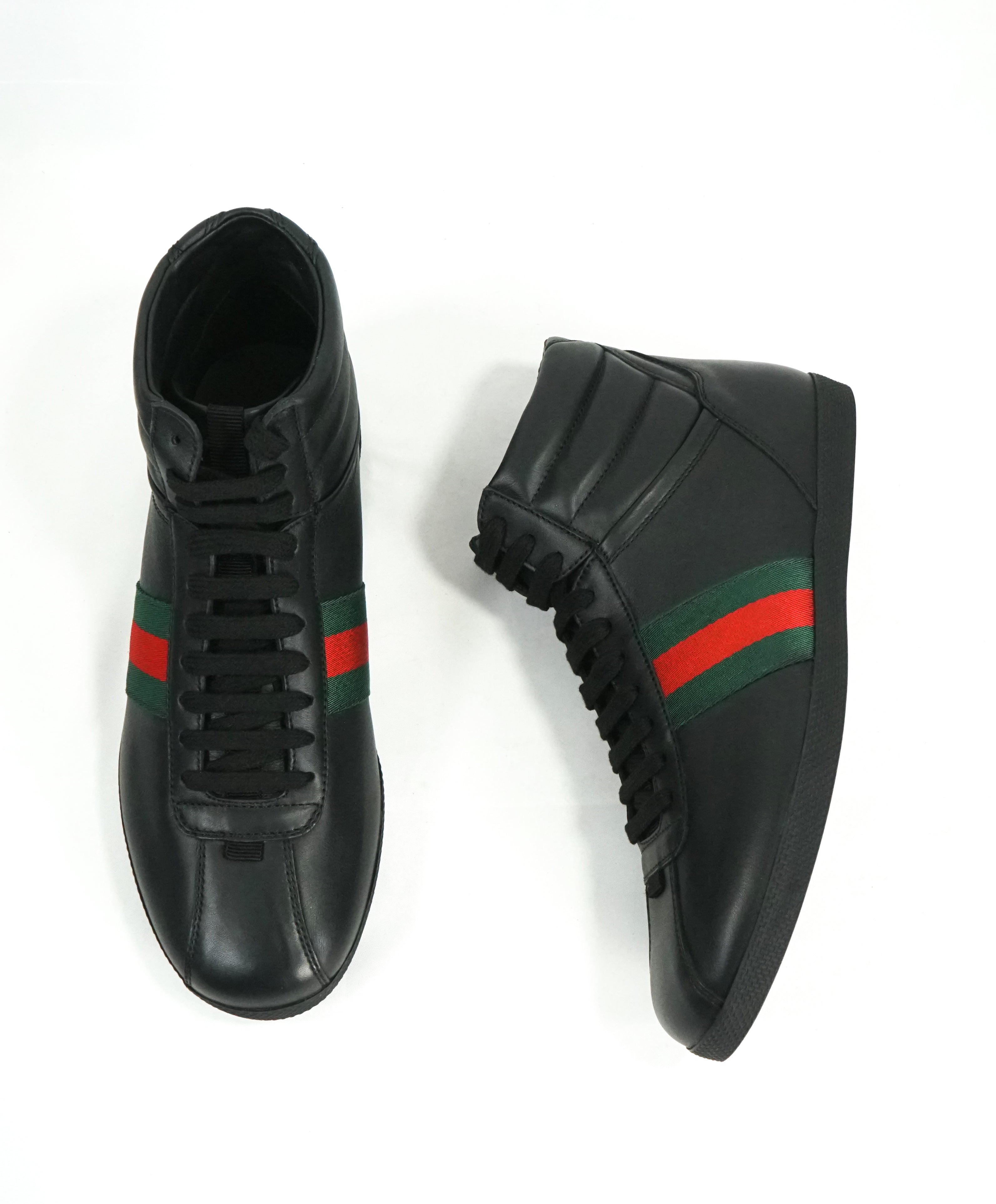 gucci shoes red and black