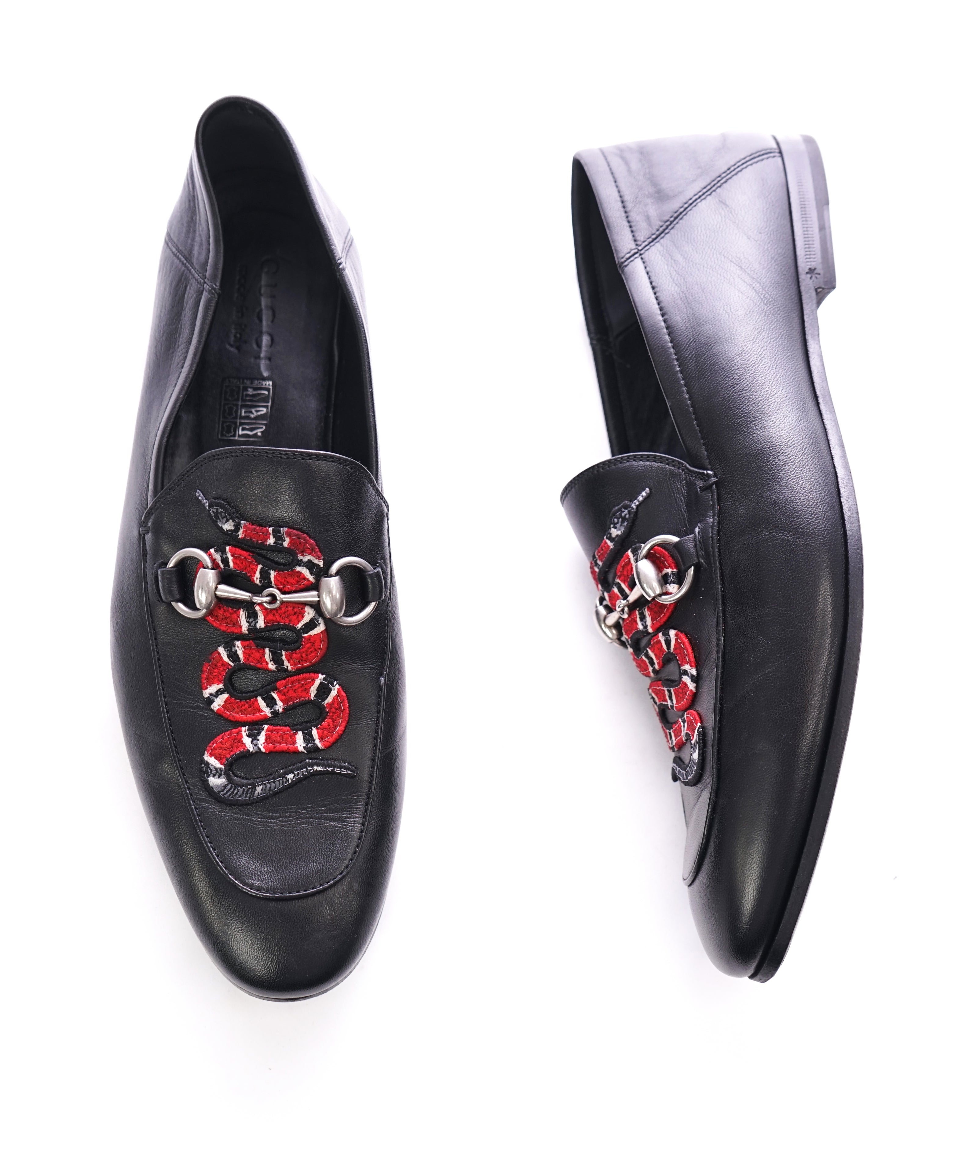 gucci leather loafer with kingsnake