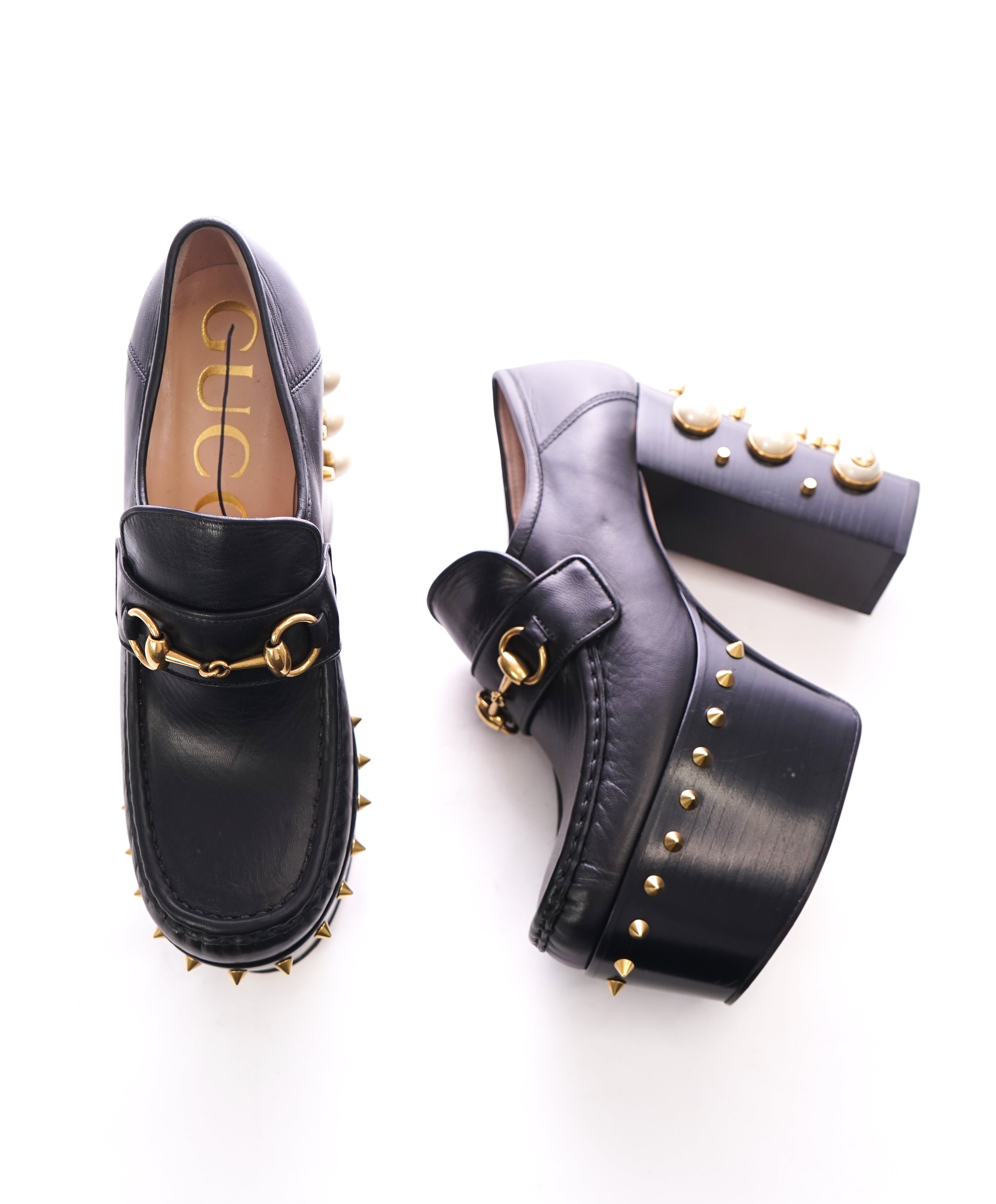 gucci spike loafer