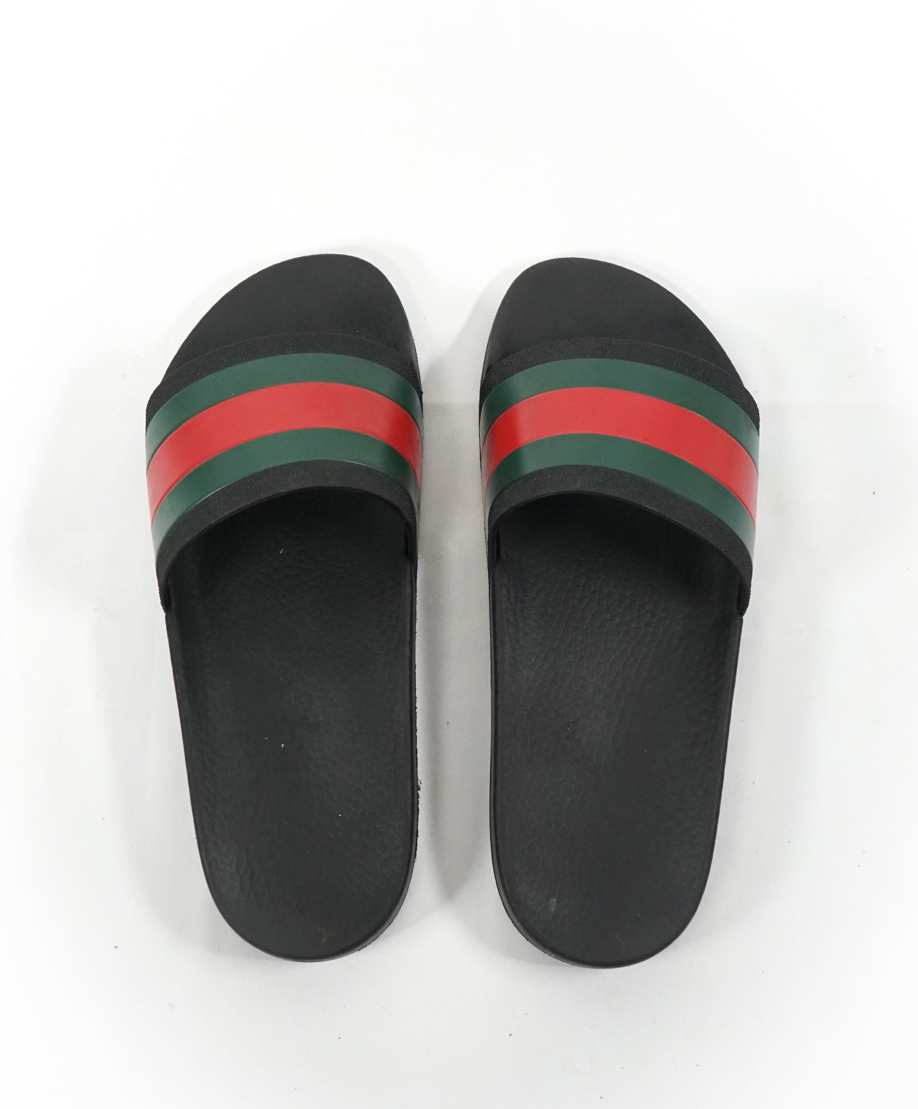 gucci green and red slides cheap online