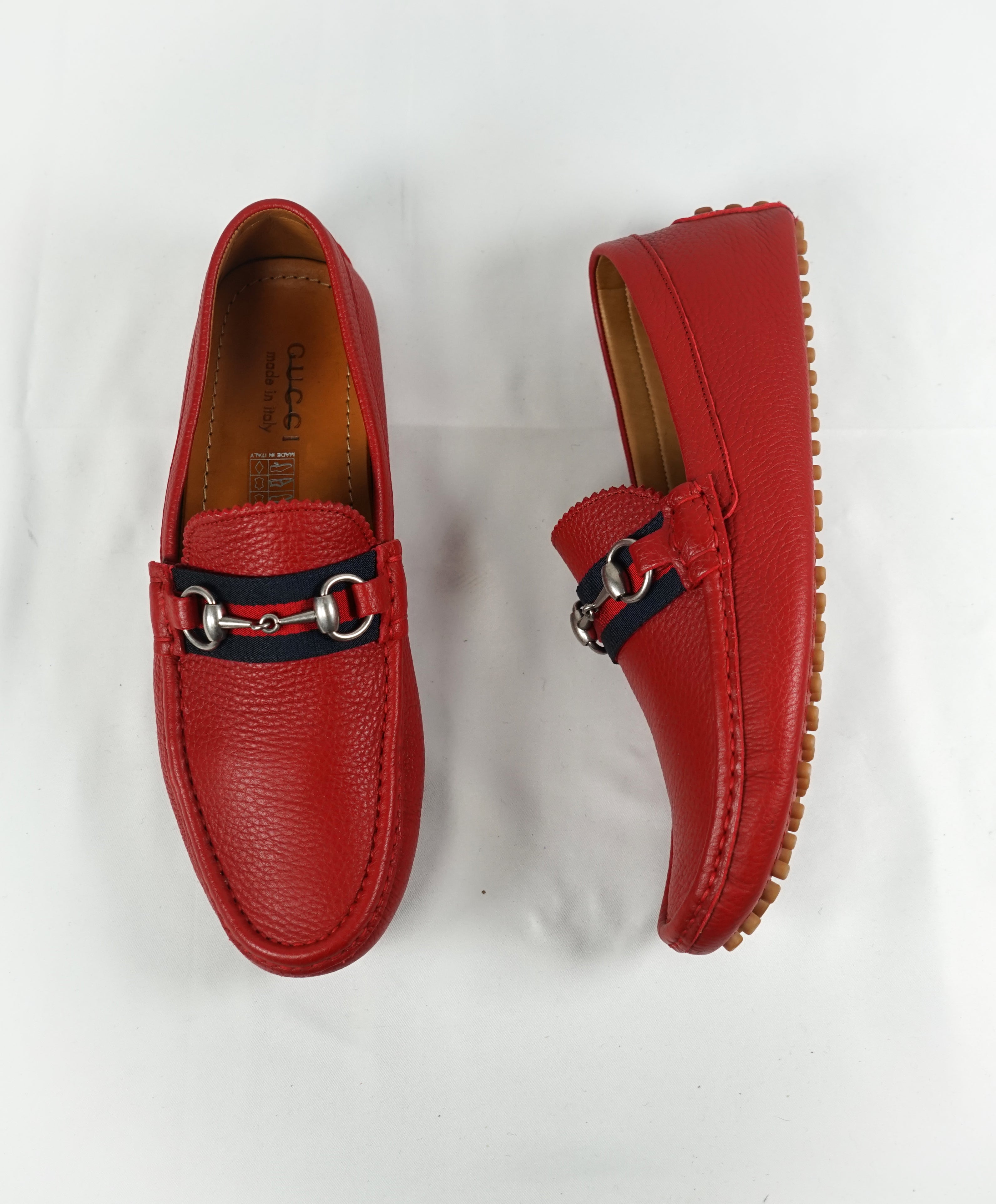 red loafers gucci