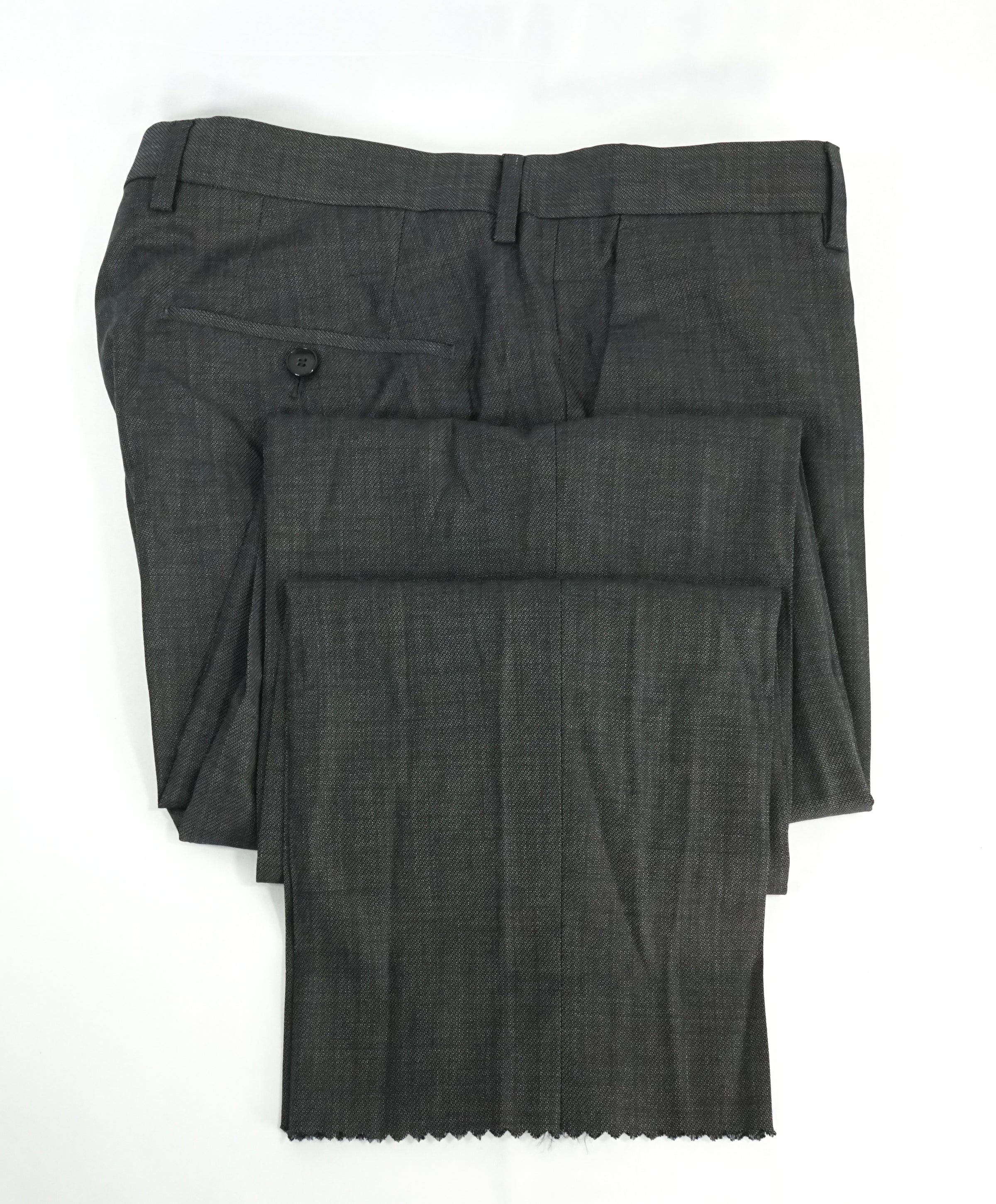 HUGO BOSS - Textured Birdseye “Huge4/Genius3” Flat Front Dress Pants ...