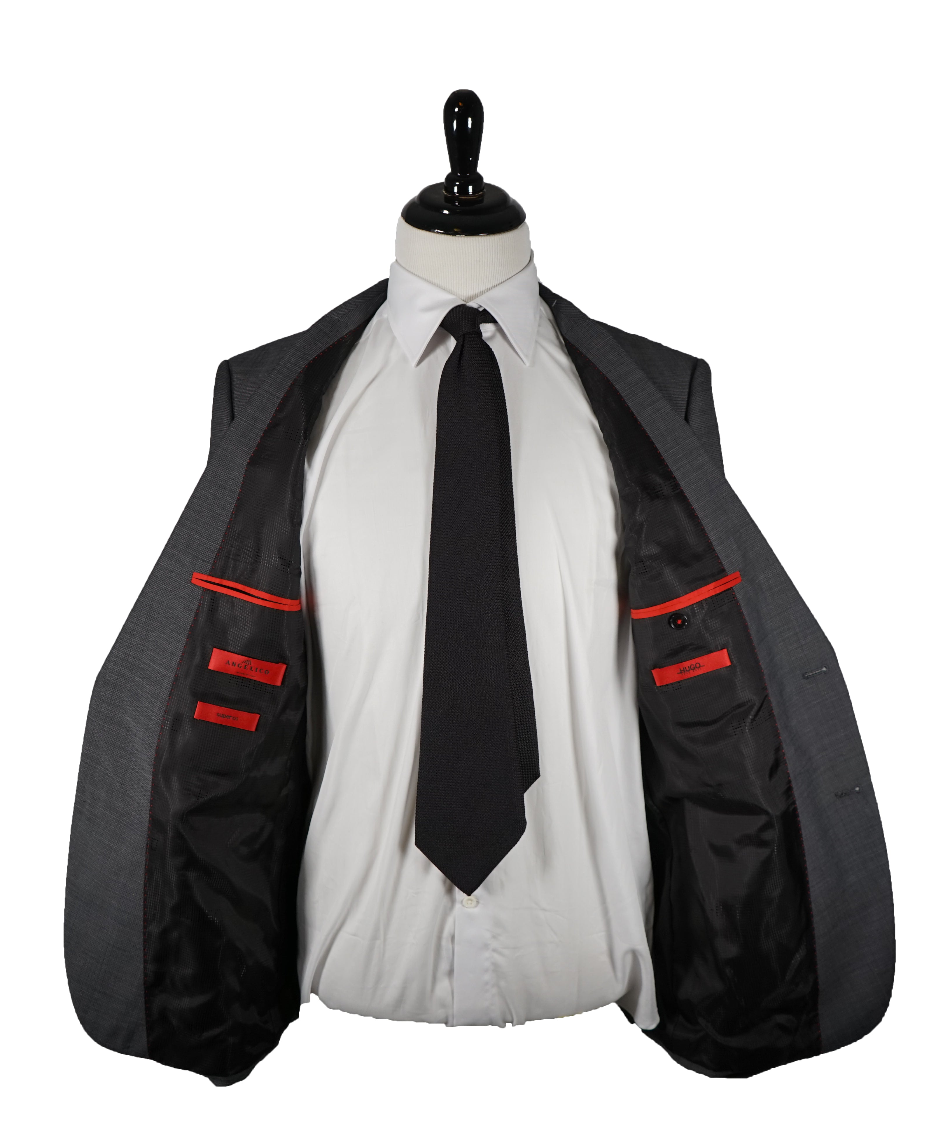 hugo boss peak lapel suit