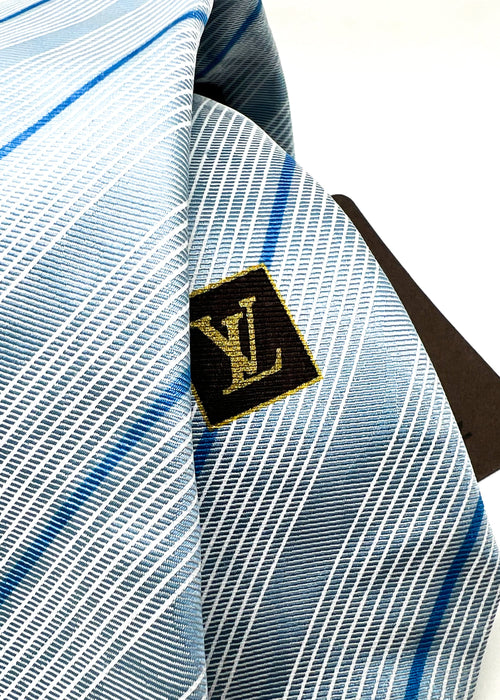 Louis Vuitton Monogram Monogram Halo Tie, Blue