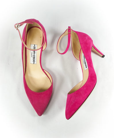 hot pink pointed toe heels