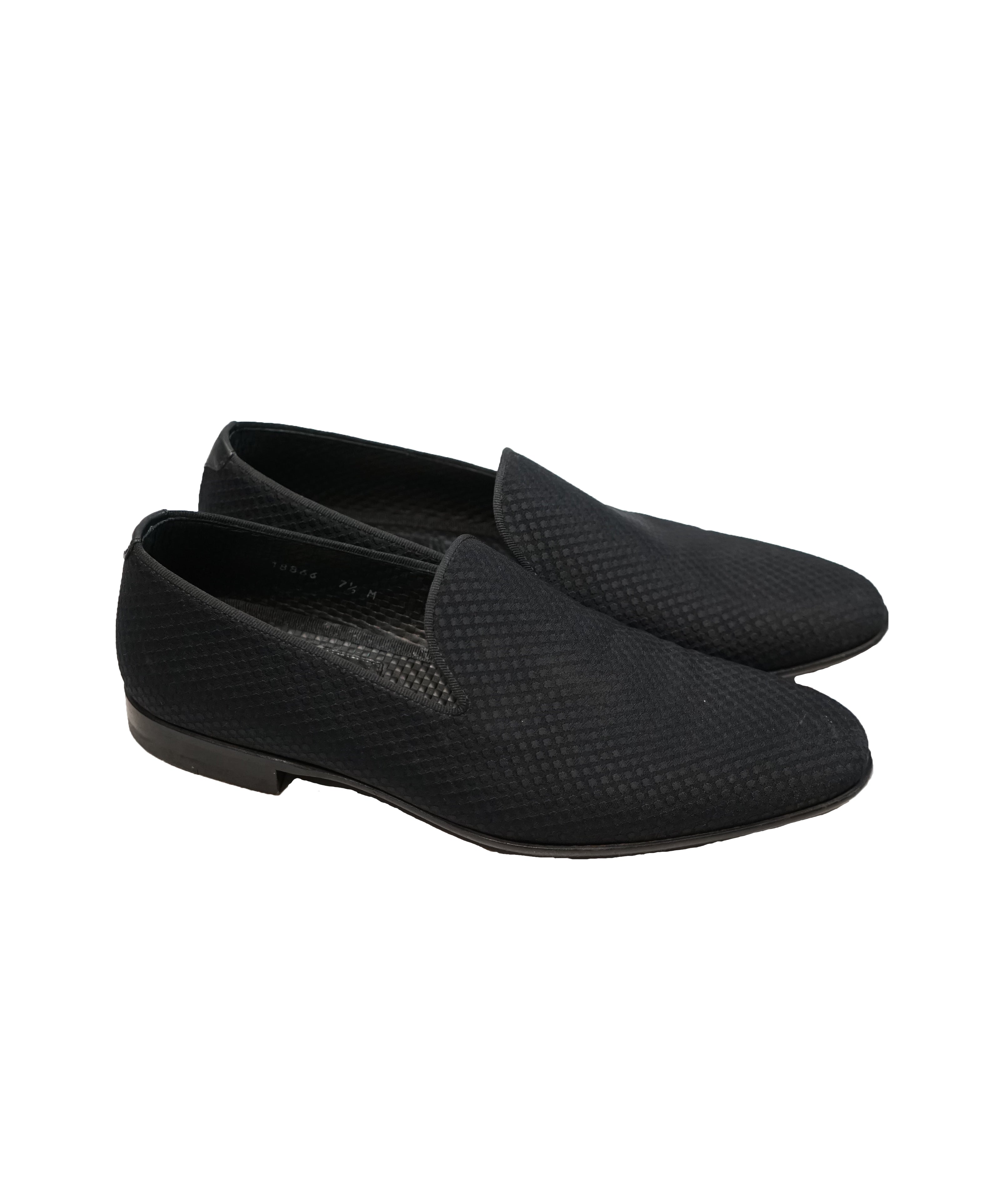 black smoking slippers
