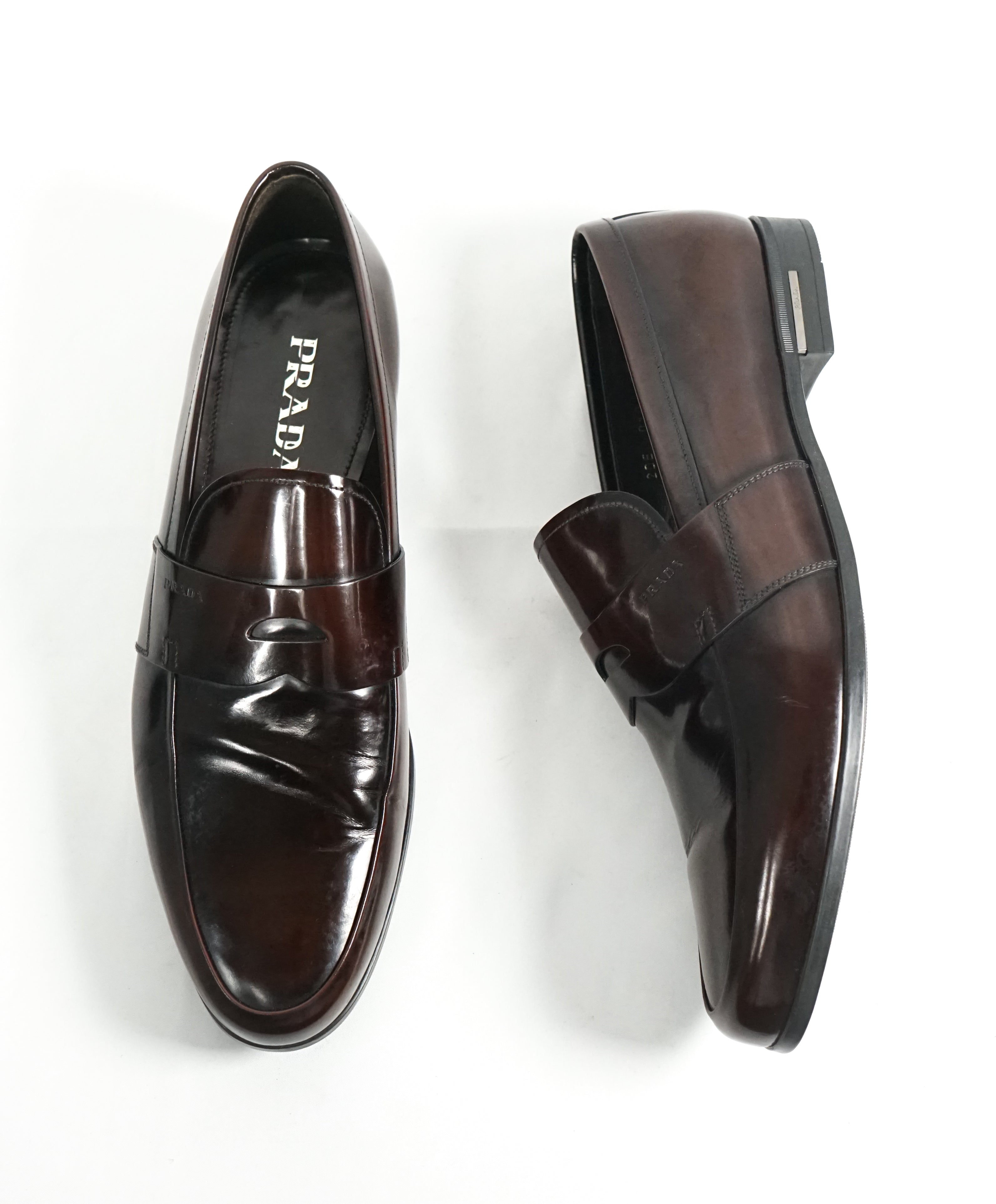 prada penny loafers mens