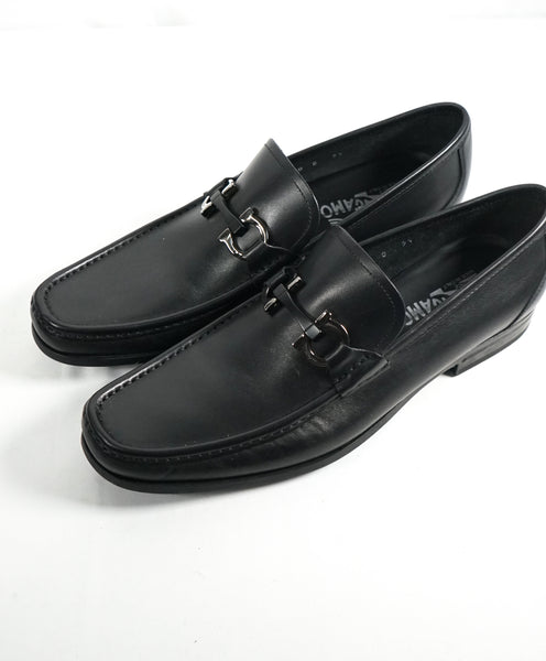 SALVATORE FERRAGAMO - “GRANDIOSO Gancini Bit Loafer Black Leather - 9 ...