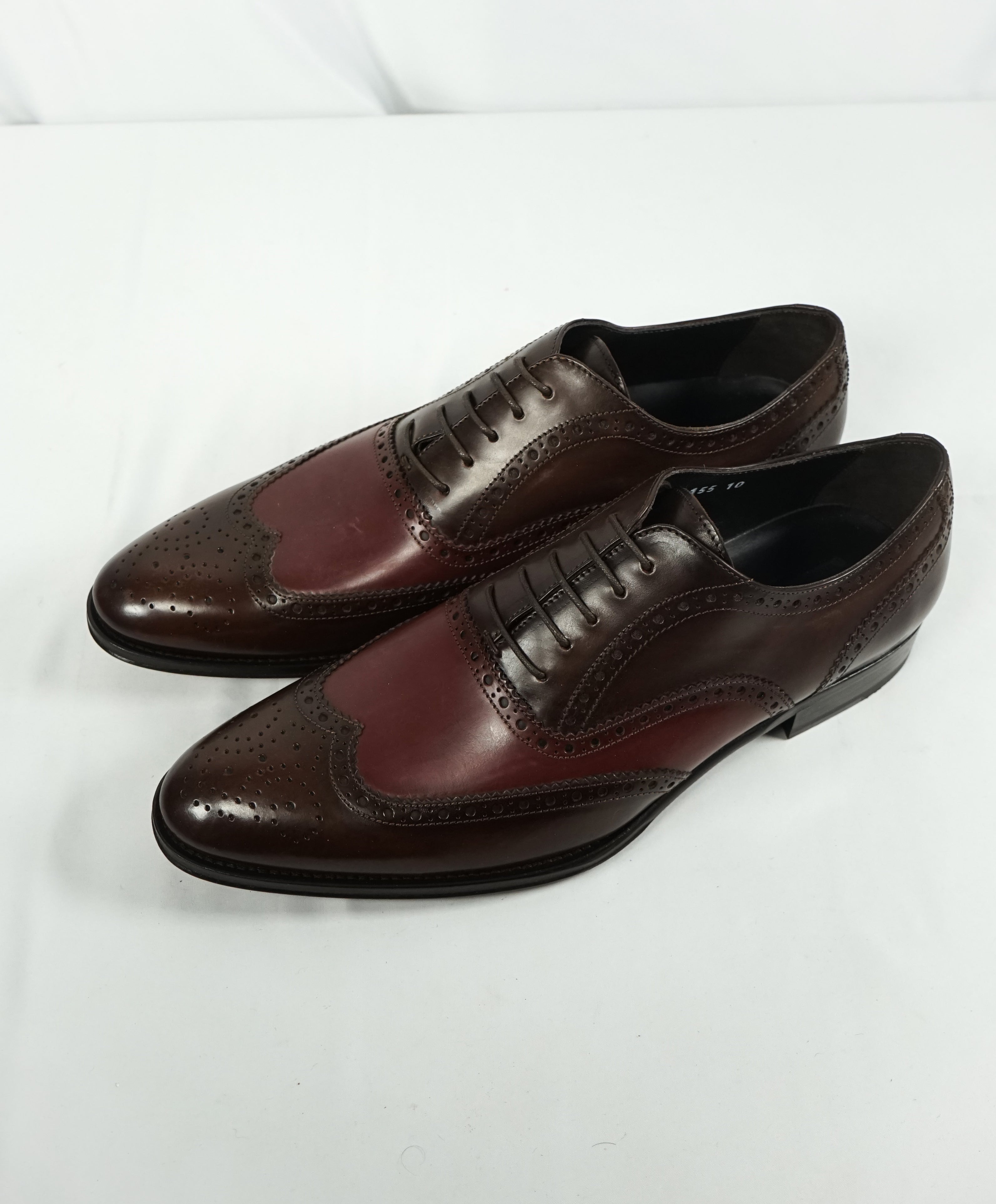 TO BOOT NEW YORK - Two Tone Wingtip Brogue Oxford Brown/Oxblood - 10 ...