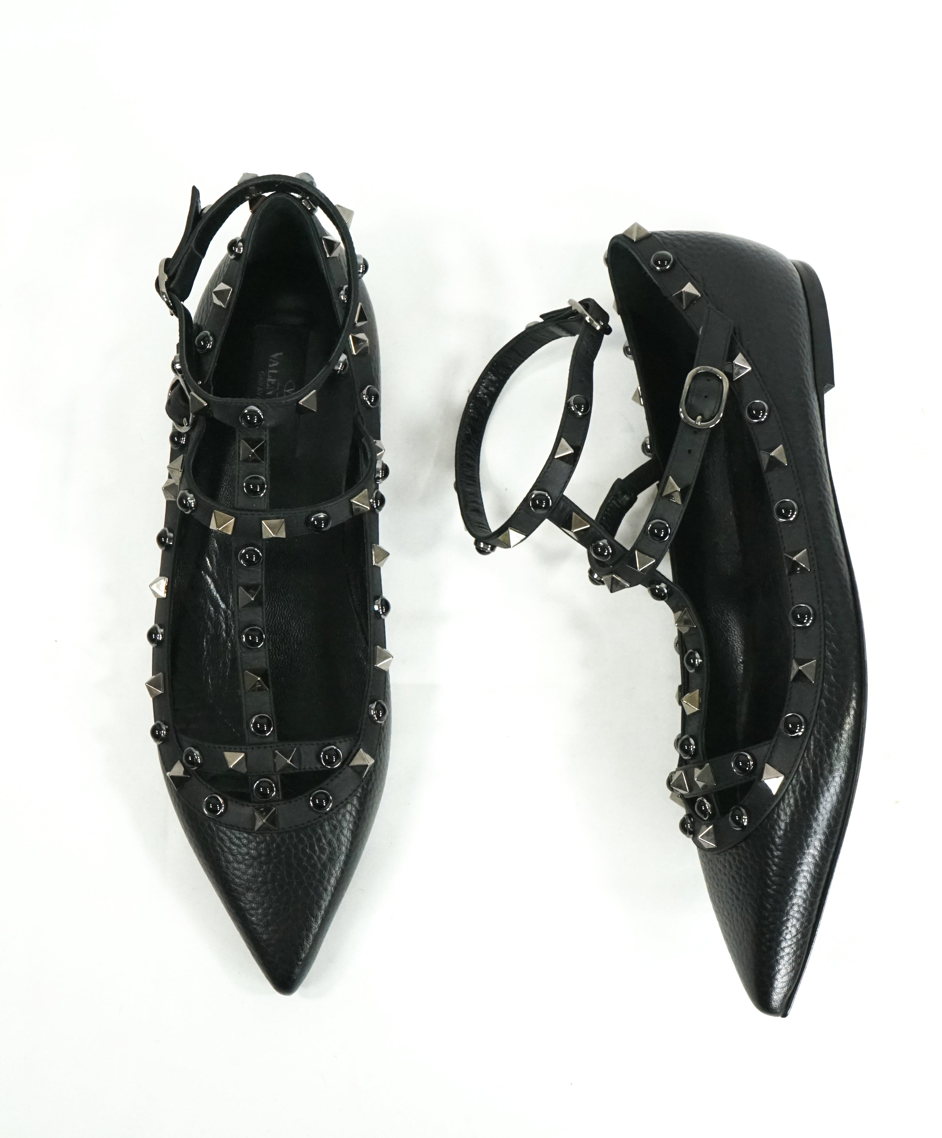 valentino noir rockstud pumps