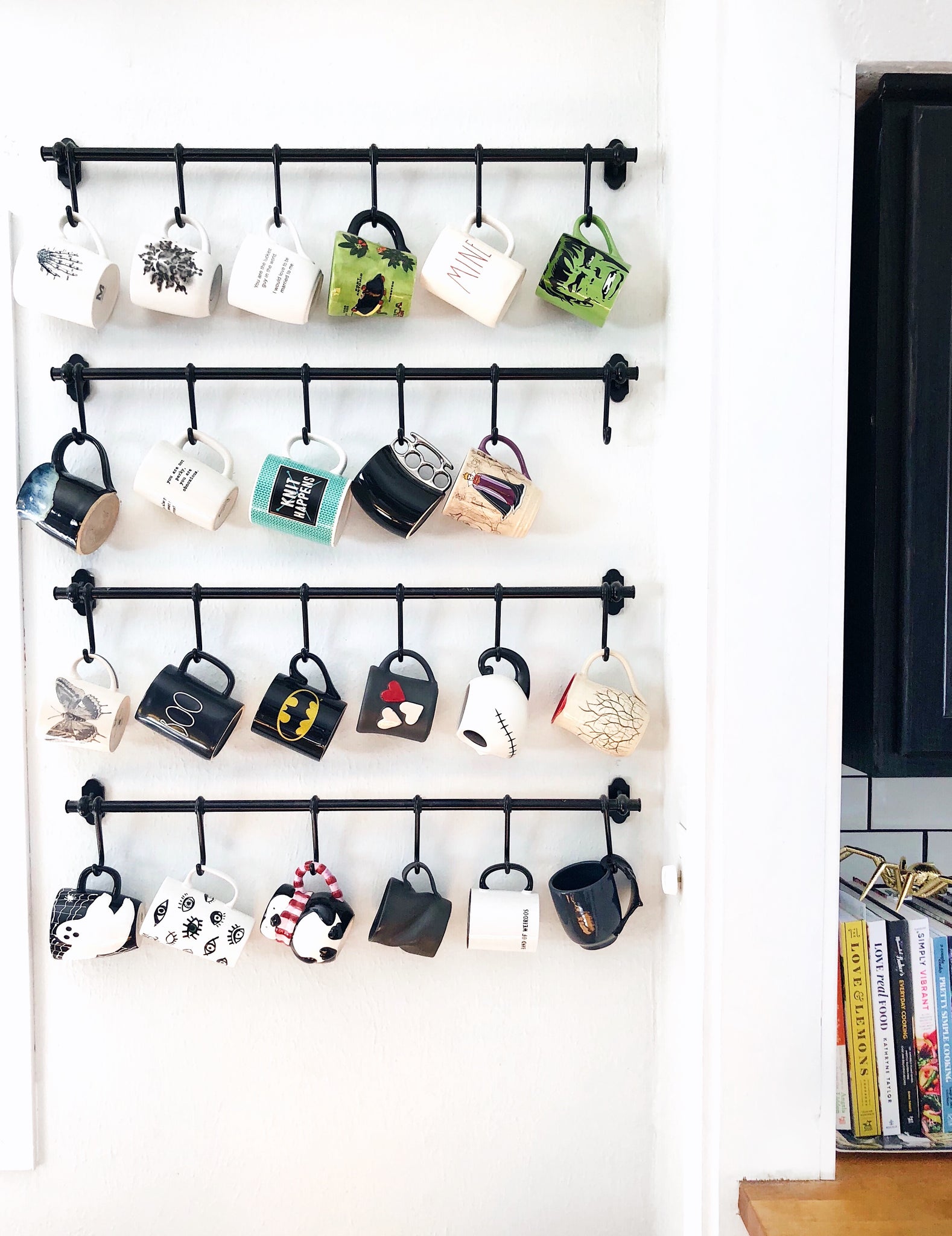 Display What You Love! DIY Coffee Mug Wall Rack – Nickichicki