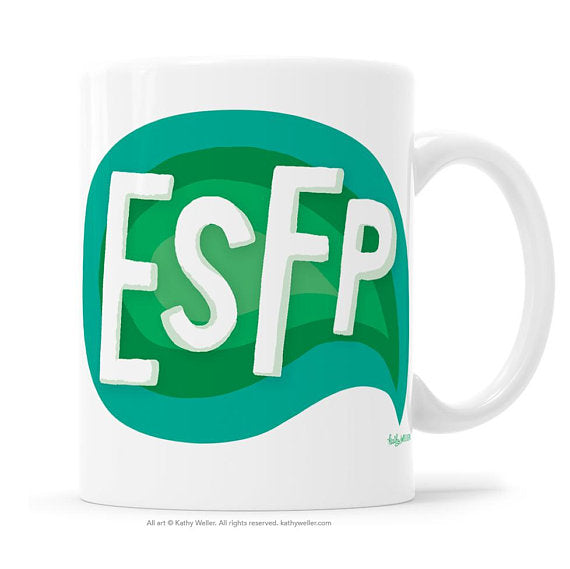 ESFP coffee mug kathy weller nickichicki small shop finds when you're extra