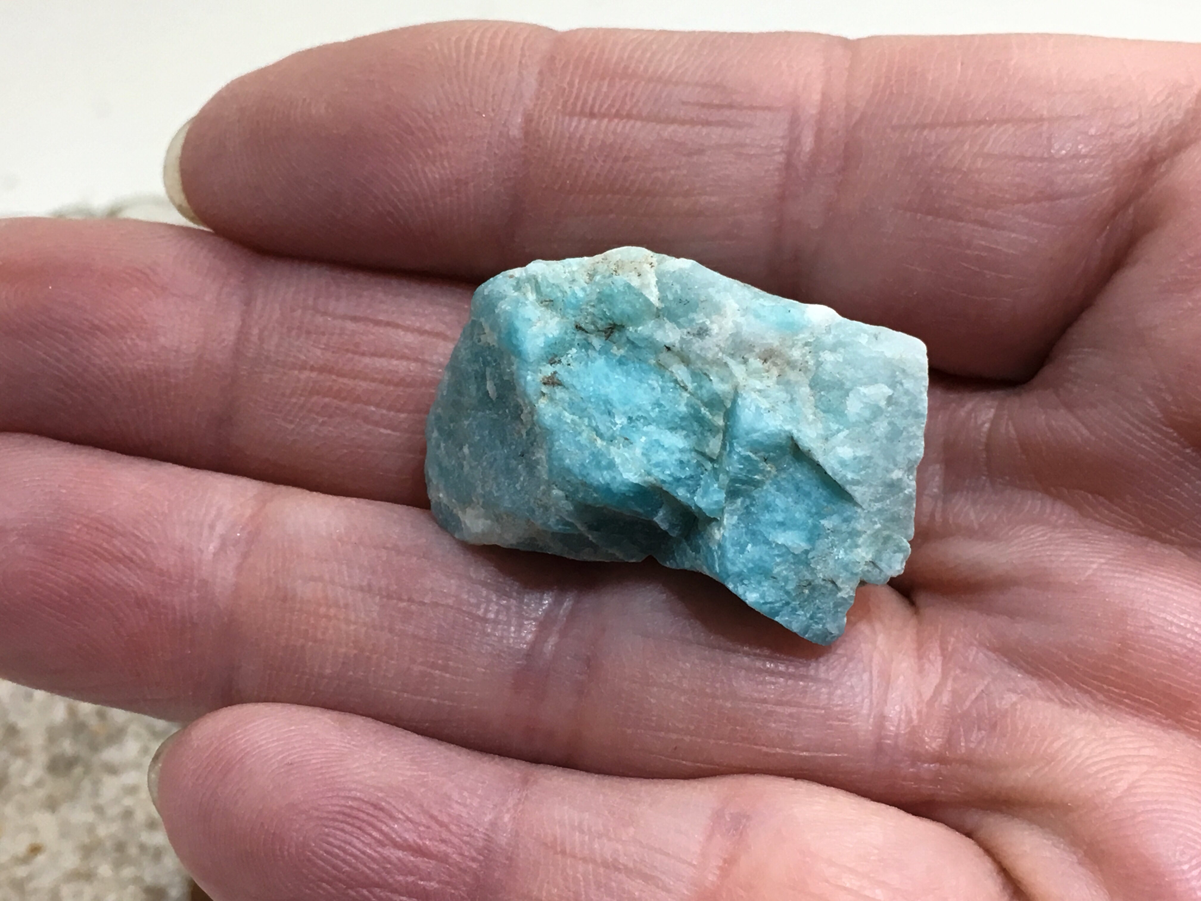 Amazonite Raw Chunk Otorongo Crystals