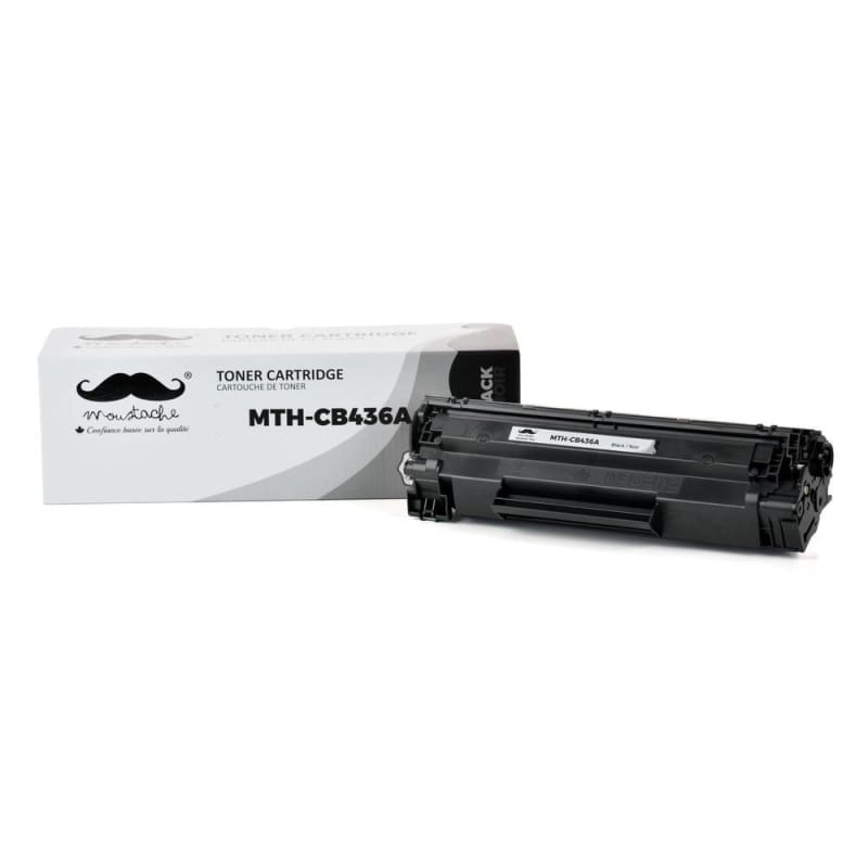 Itekcanada Com Ink Toner Cartridges Compatible Hp 36a Cb436a Black Toner Cartridge Moustache For P1505 Series And M1522 Series Canada Itekcanada Technologies Inc