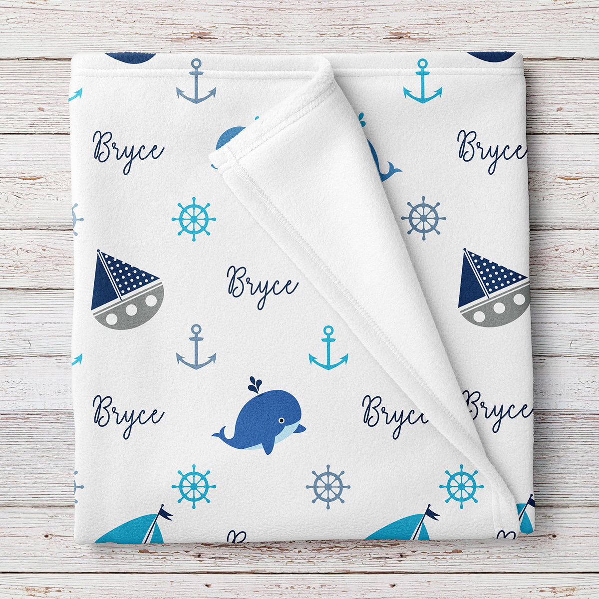 Personalized Baby Blankets Tagged Nautical Nursery Stork Wares