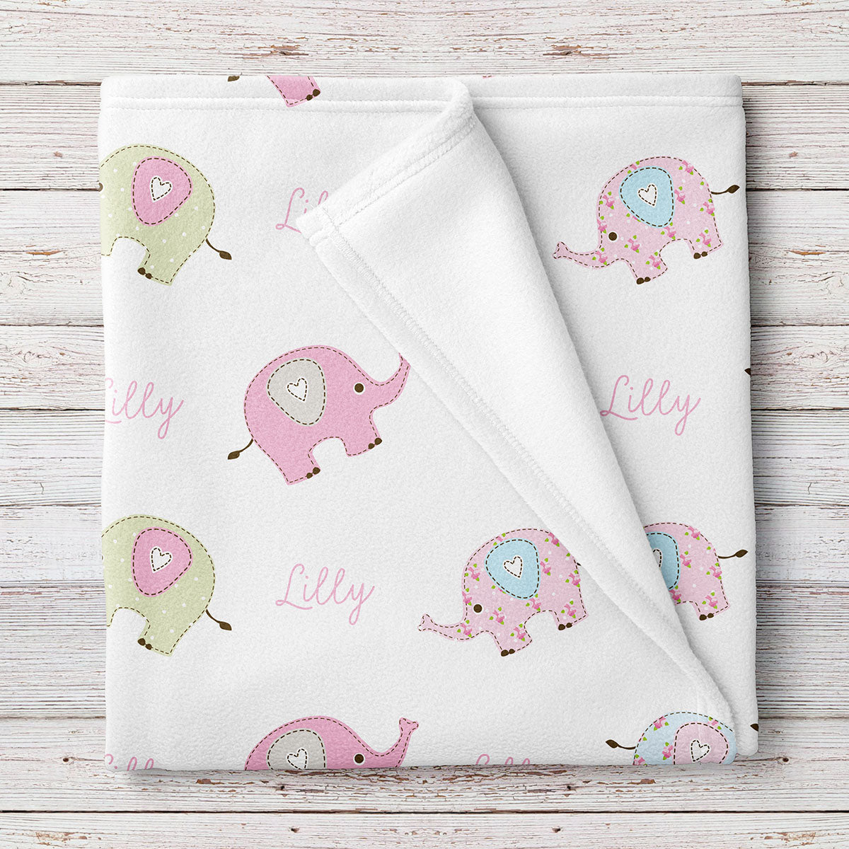 Personalized Baby Blankets Tagged Elephant Baby Stork Wares