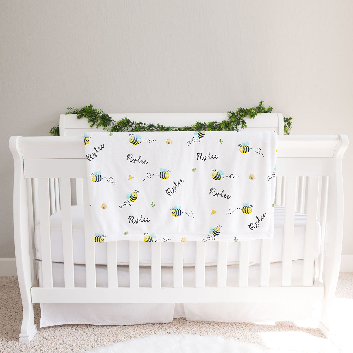 personalized crib blanket