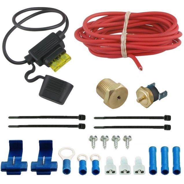 140-210'F Electric Fan Thermostat Push-In Probe Temp Switch Wire Kit –  American Volt