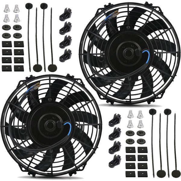 Ventilateur GENERIQUE Ventilateur 12V électrique universel voiture à double  tête 180 ° rotatif refroidissement