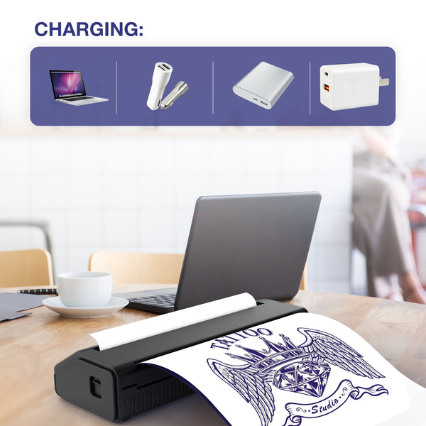 VLOXO Bluetooth Tattoo Stencil Printer 2023 Version Compatible with IO