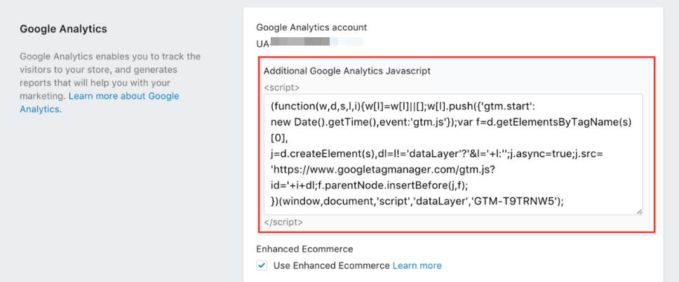 Add Tag to exiting Google Analytics