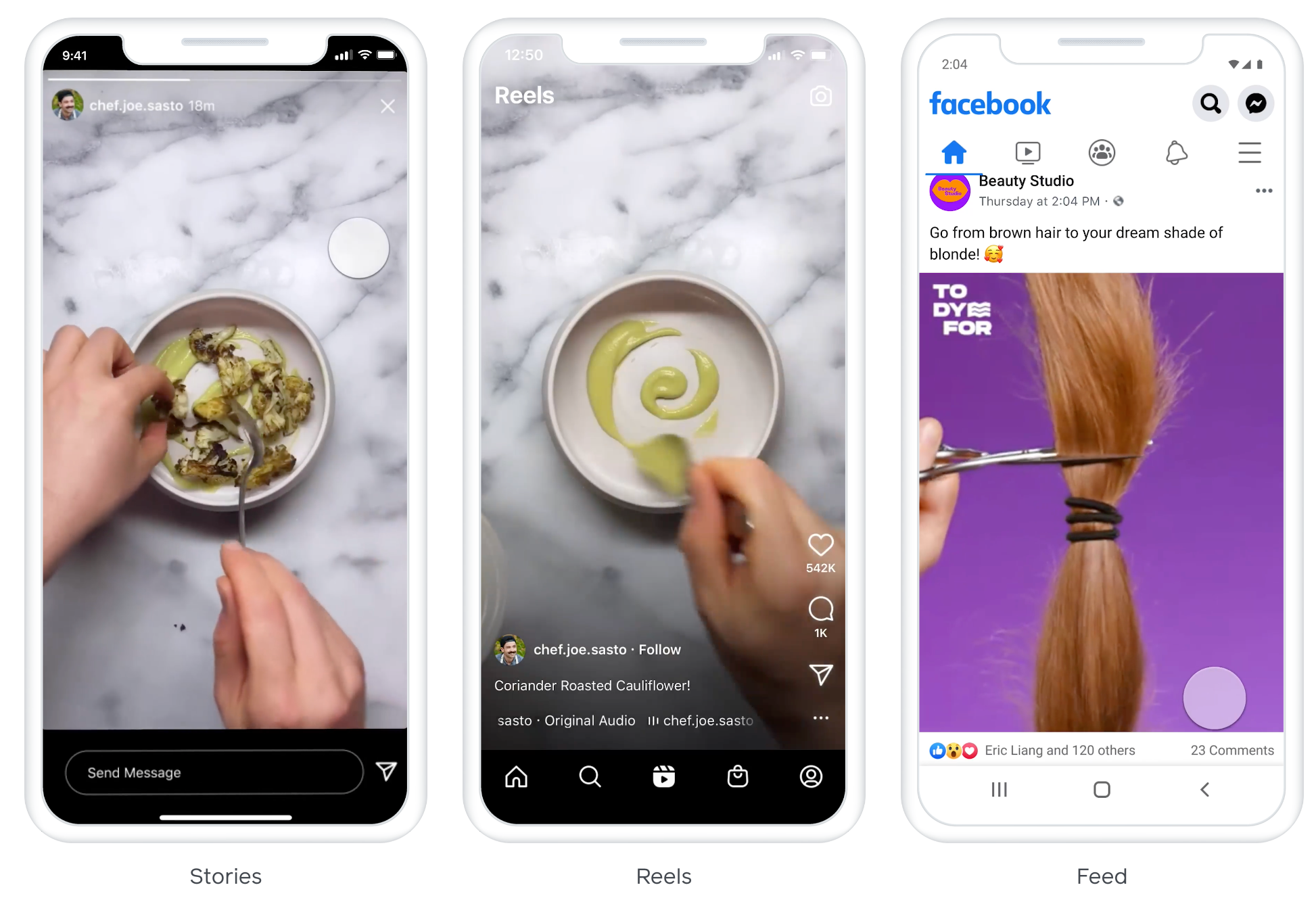 Facebook video ads product marketing videos