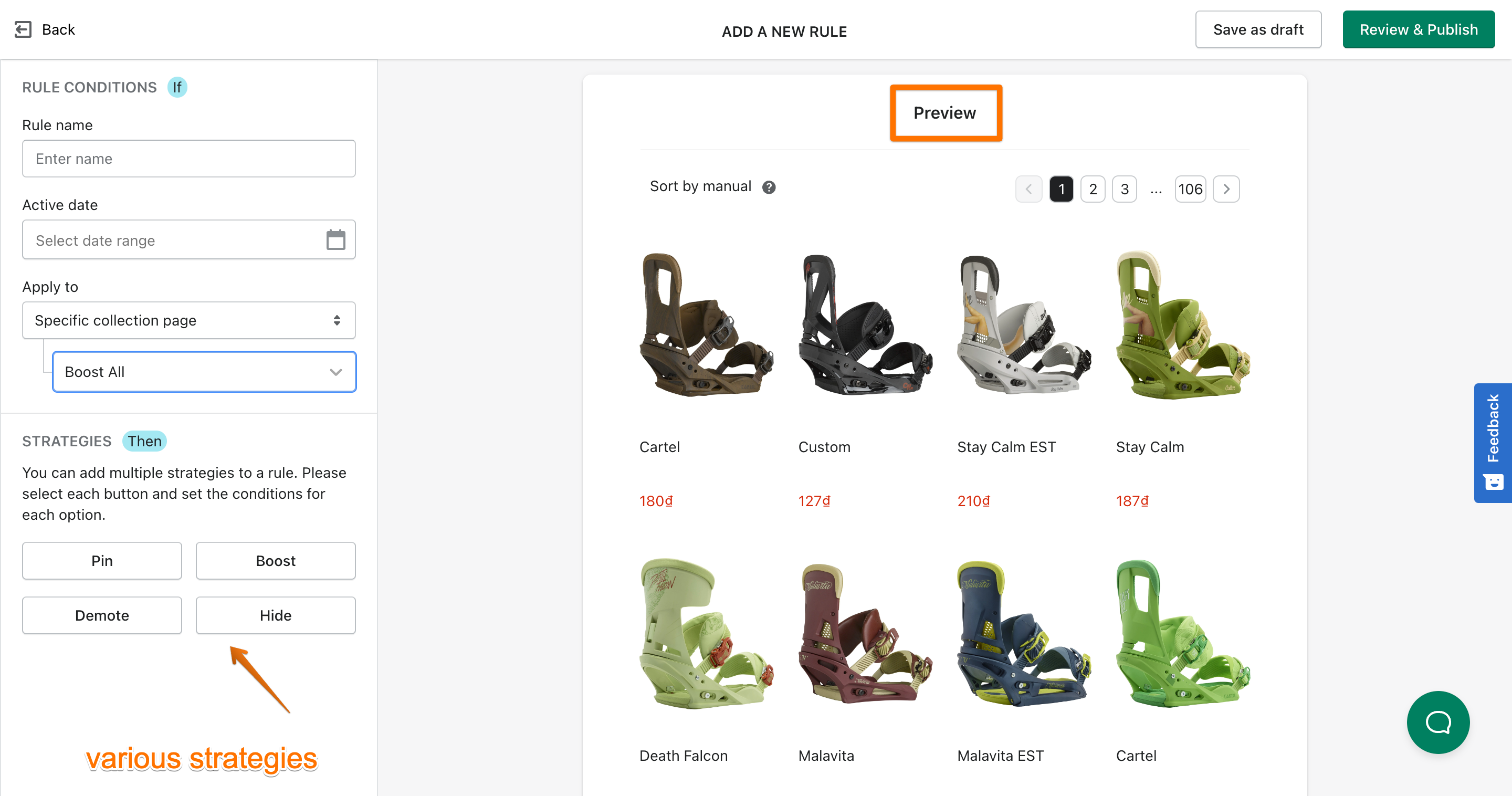 boost ai search and discovery for collection merchandising