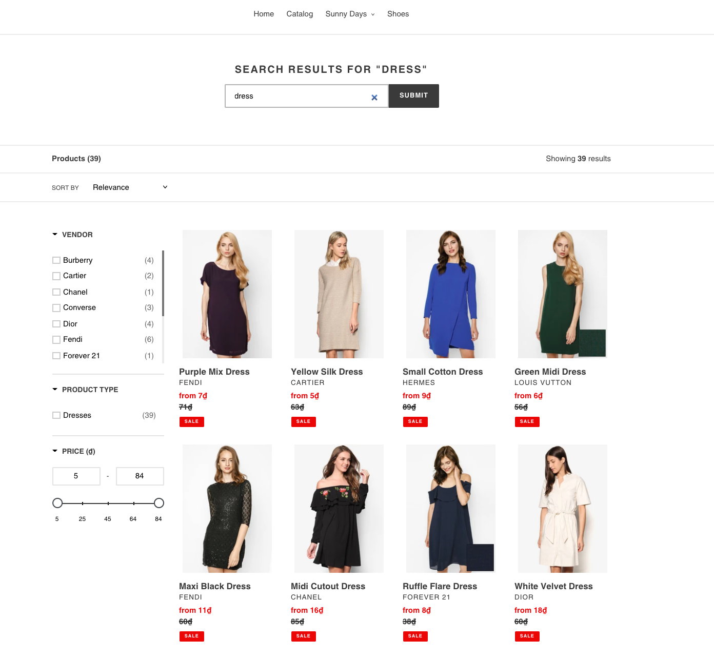 search results before using boost merchandising shopify online store 2.0