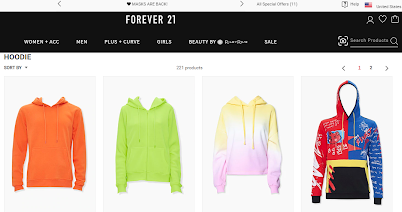 personalized site search results forever21 after