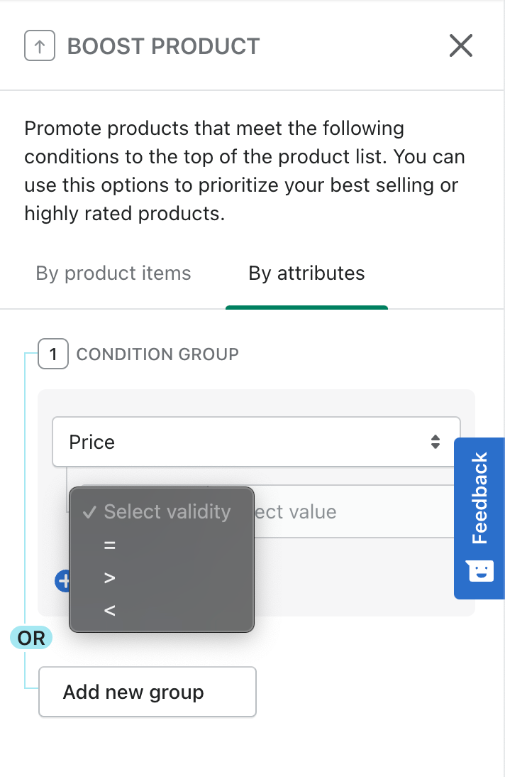 set up merchandising rules based on multiple attributes and validity using boost ai search and discovery