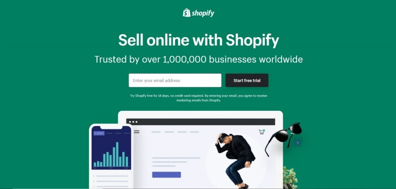 shopify landing page without navigation menu digital merchandising