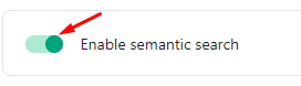 toggle-semantic search