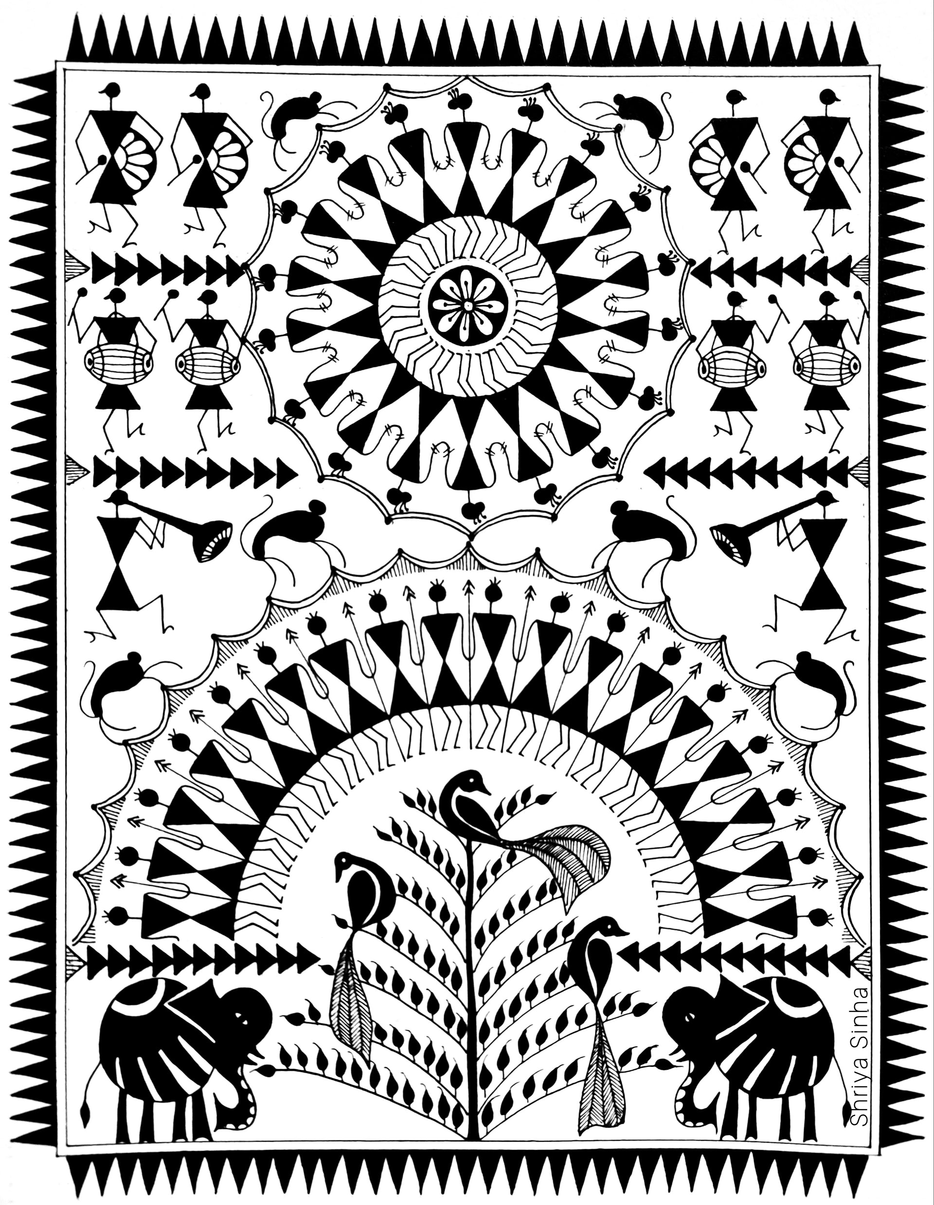 Warli (Indian Folk Art) Masterclass by Shriya Sinha on October 9th, 10 –  MadCap - For the Imperfect You !