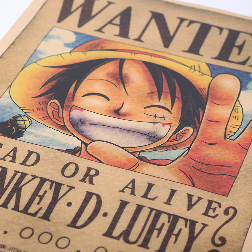 One Piece Wanted Poster Font