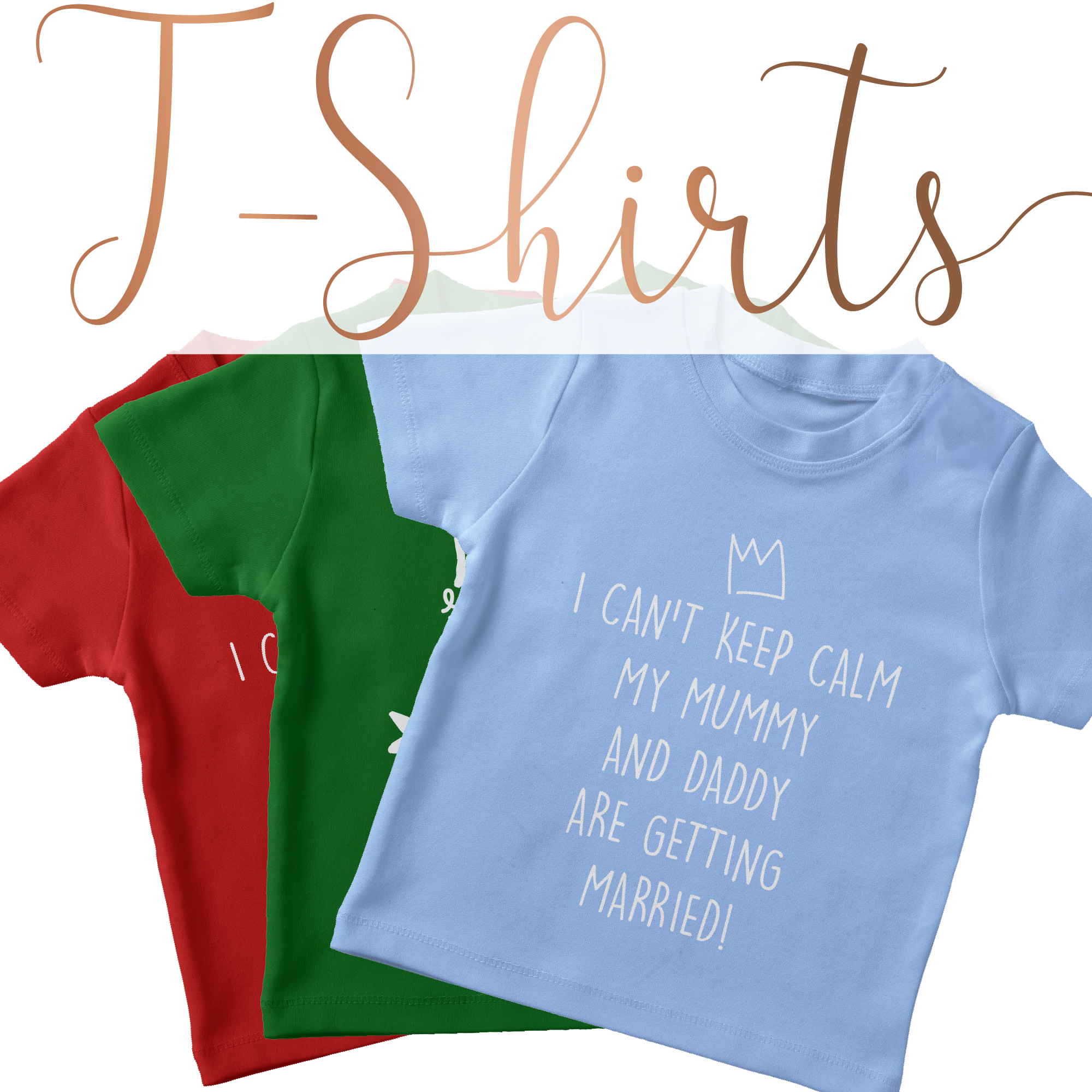 baby and toddler wedding themed T-Shirts