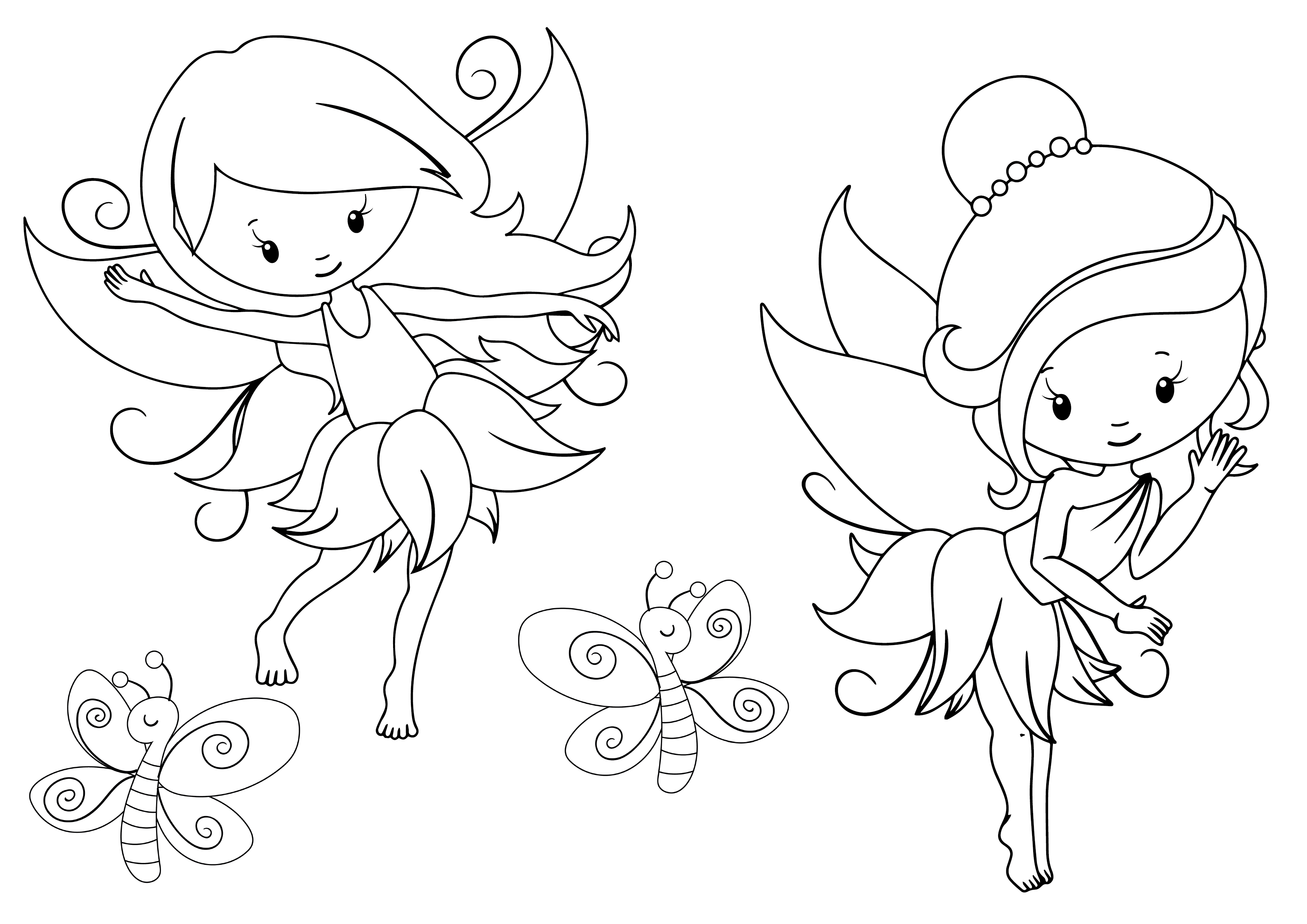 fairy free download colouring in