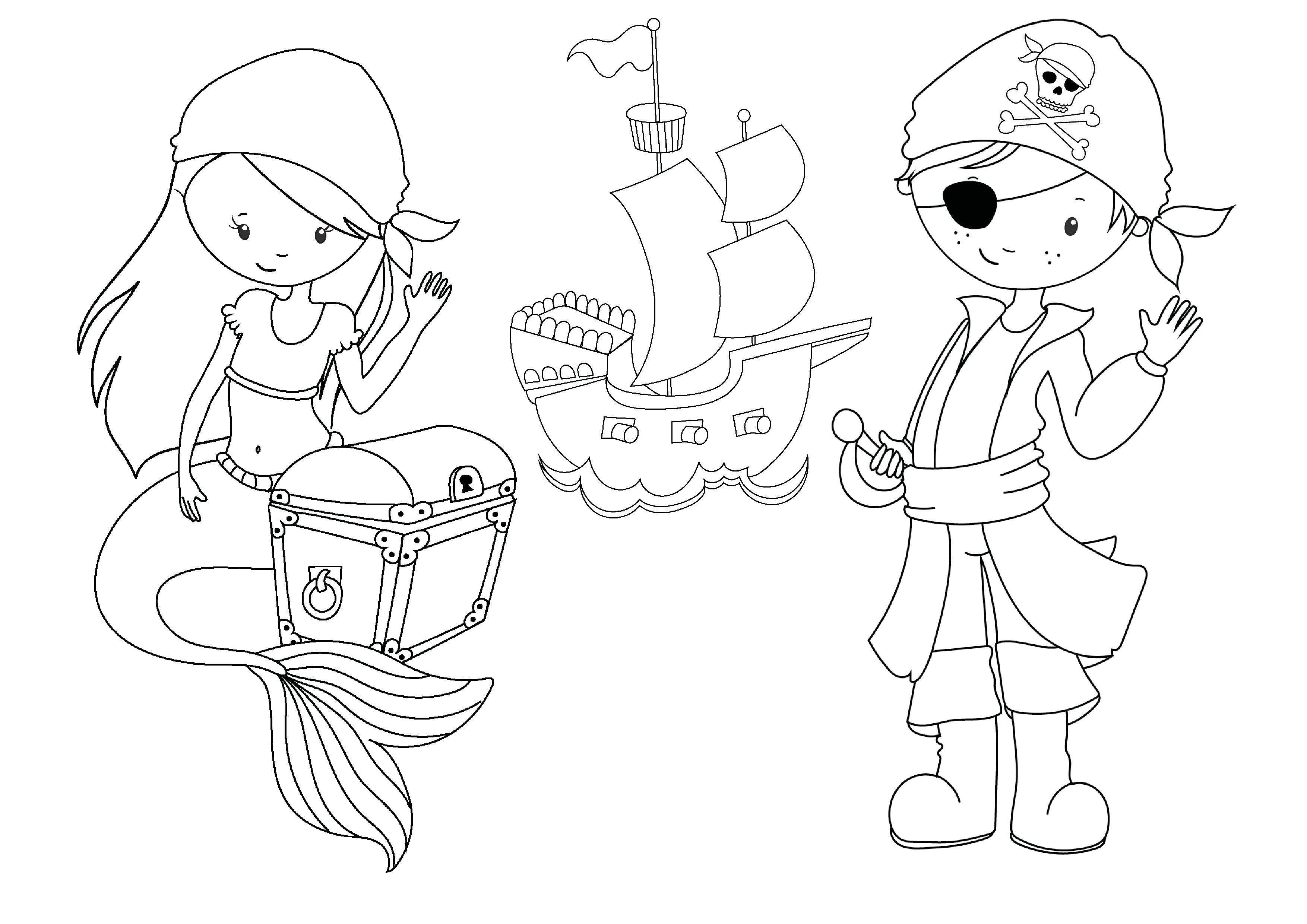 pirate colouring in free download