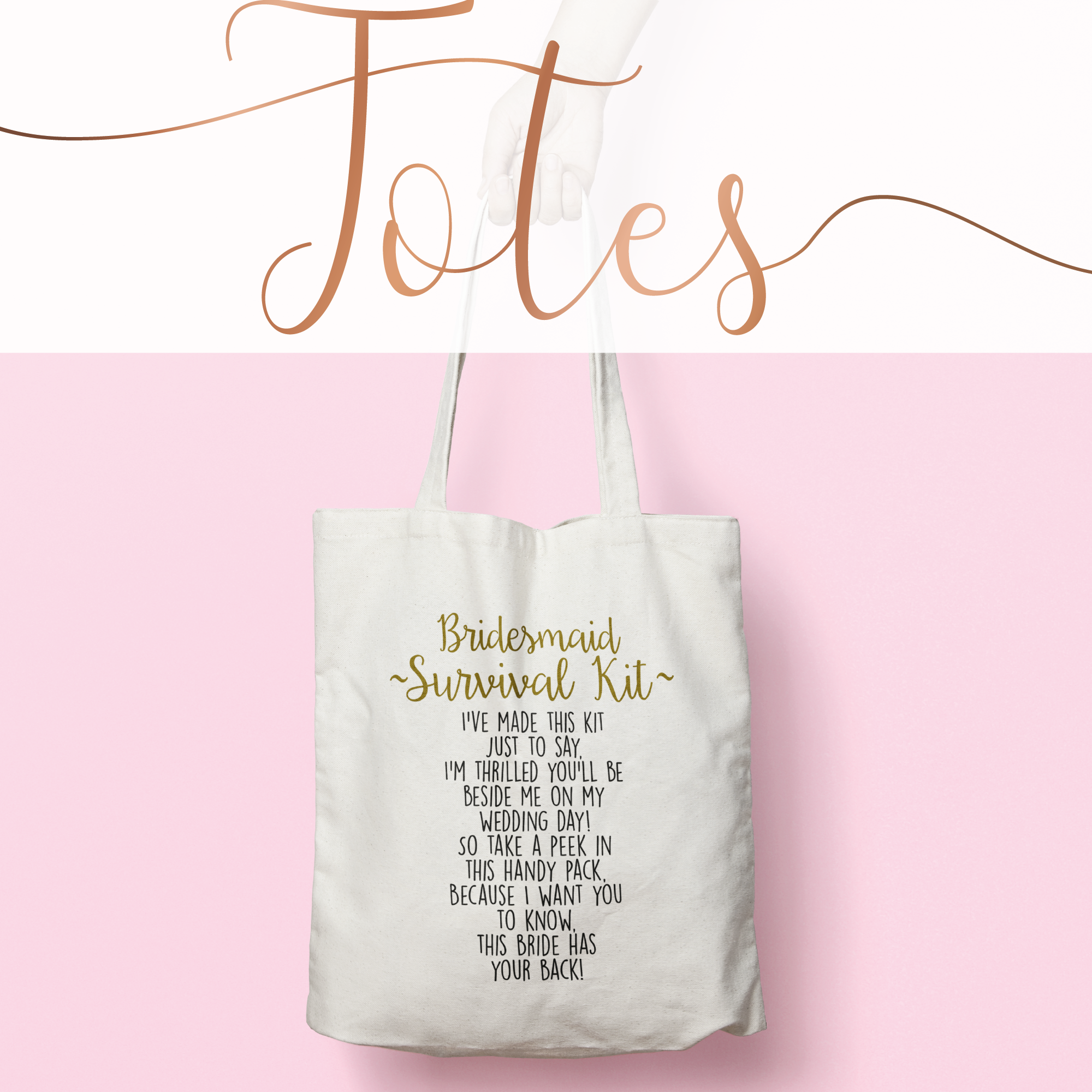 wedding themed tote bags